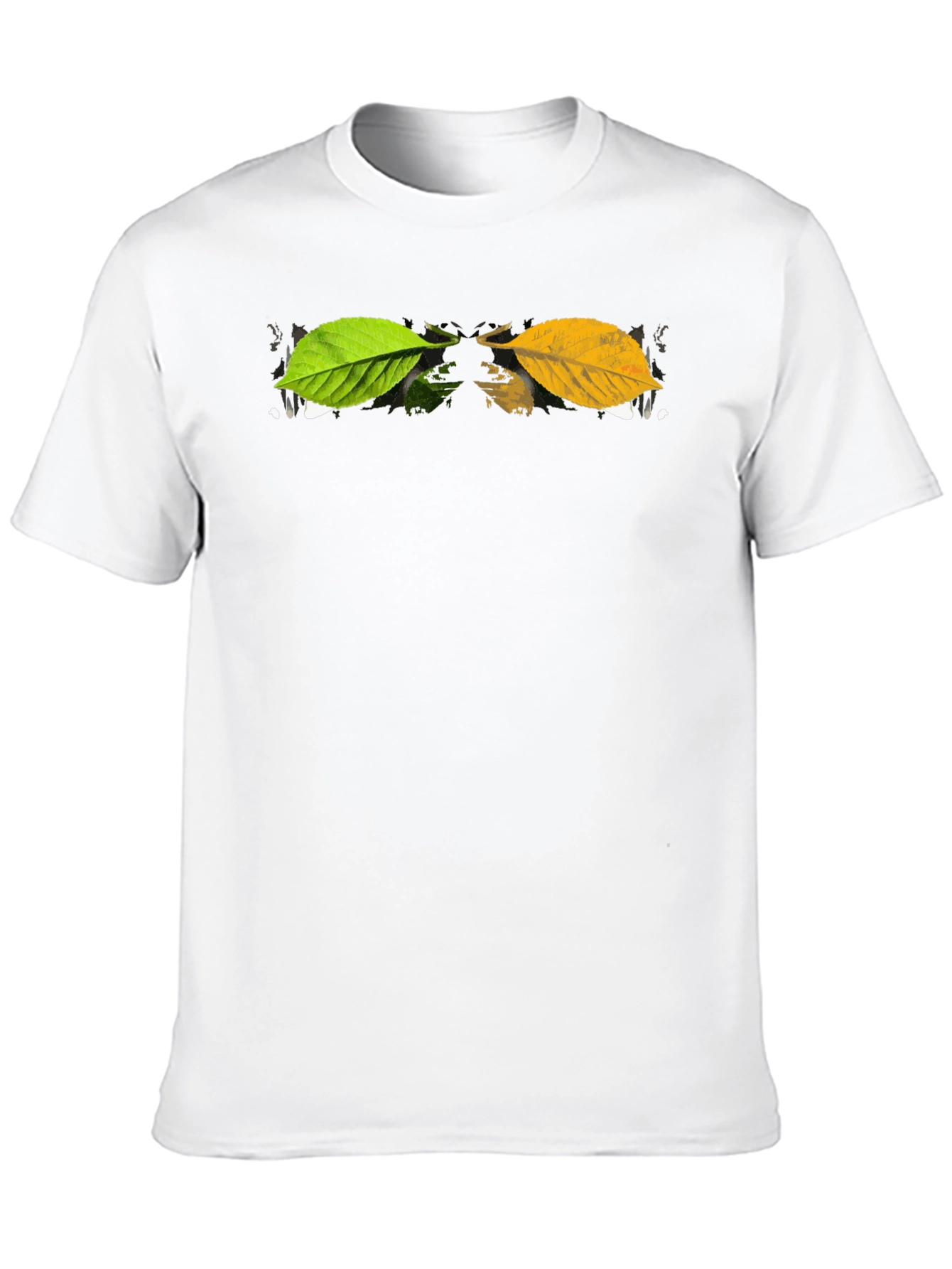 Autumn Leaf Graphic Black T-Shirt