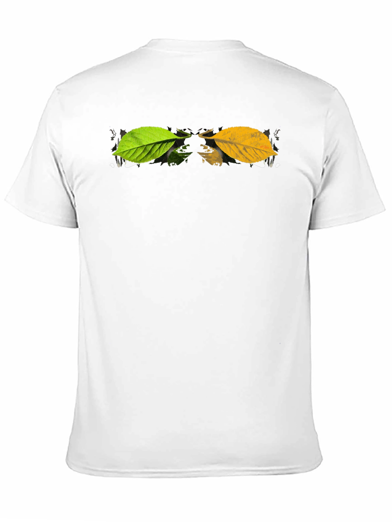 Autumn Leaf Graphic Black T-Shirt