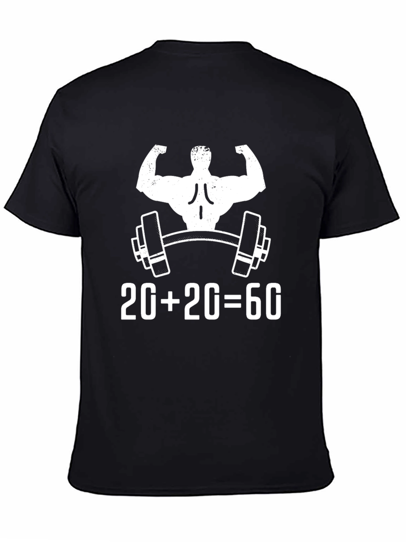 Funny Gym T-Shirt - 20+20=60 Workout Tee