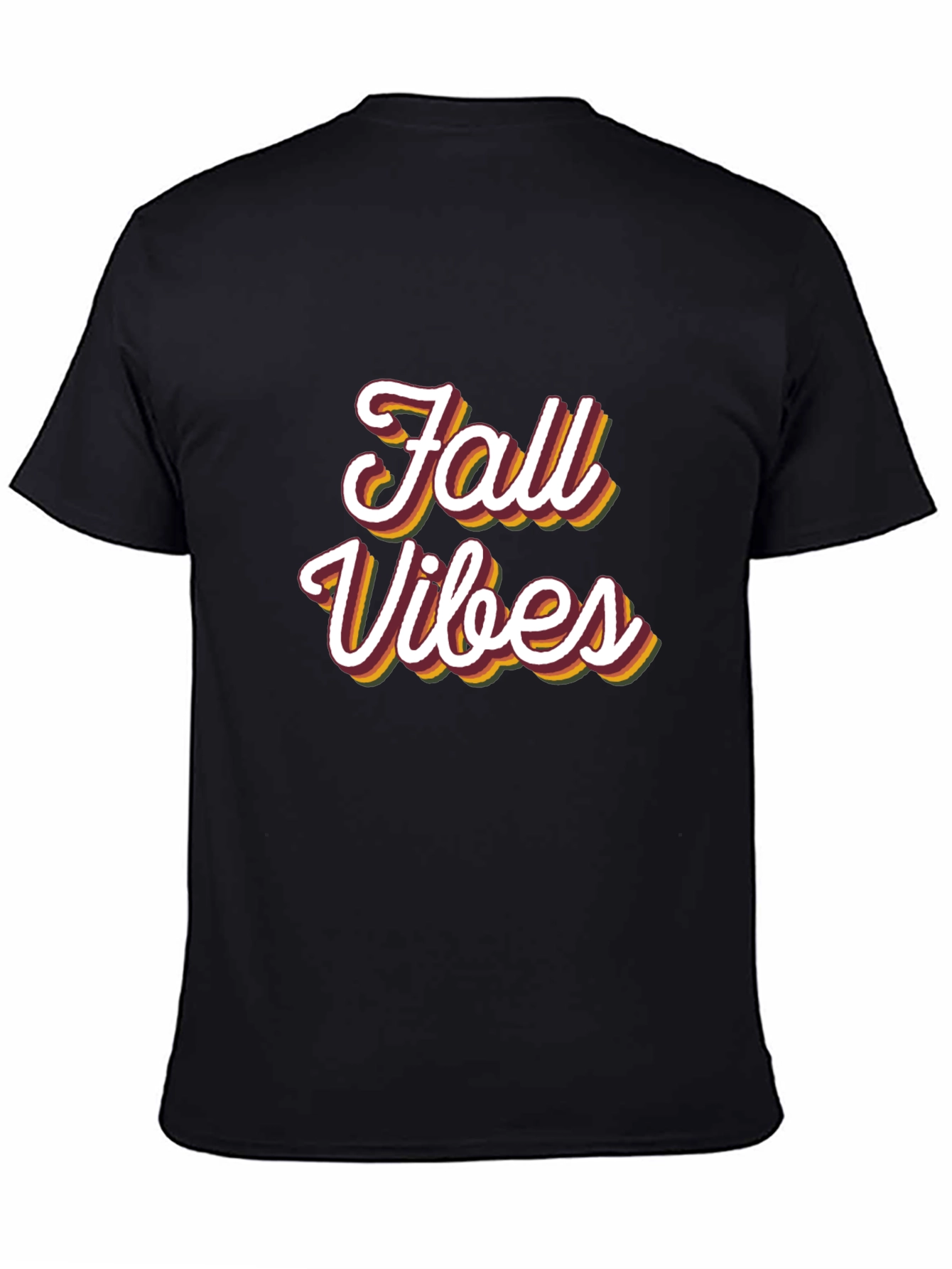 Fall Vibes Black T-Shirt