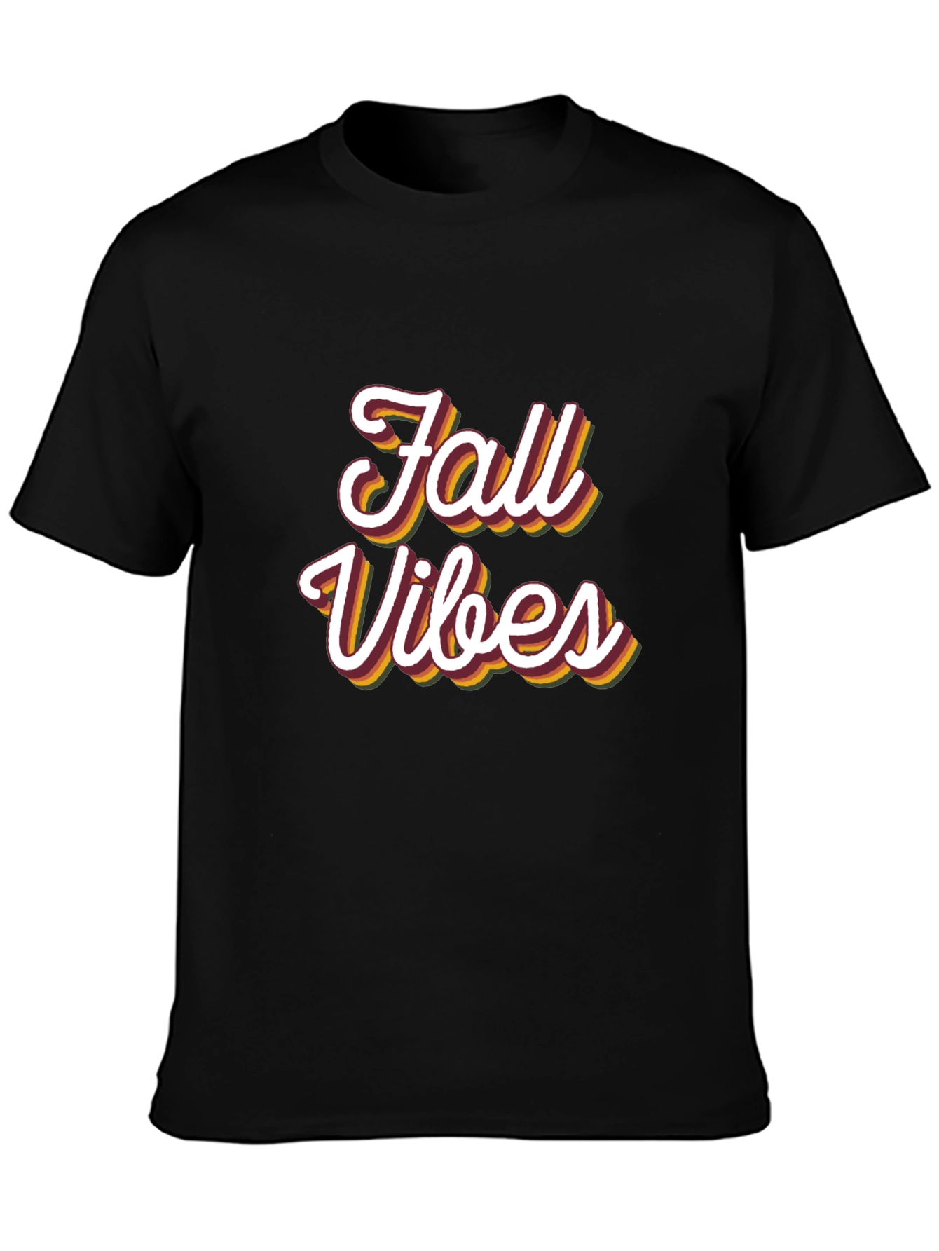 Fall Vibes Black T-Shirt