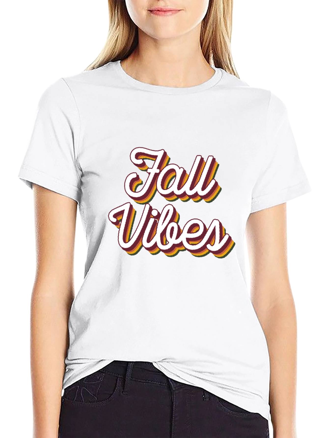 Fall Vibes Black T-Shirt