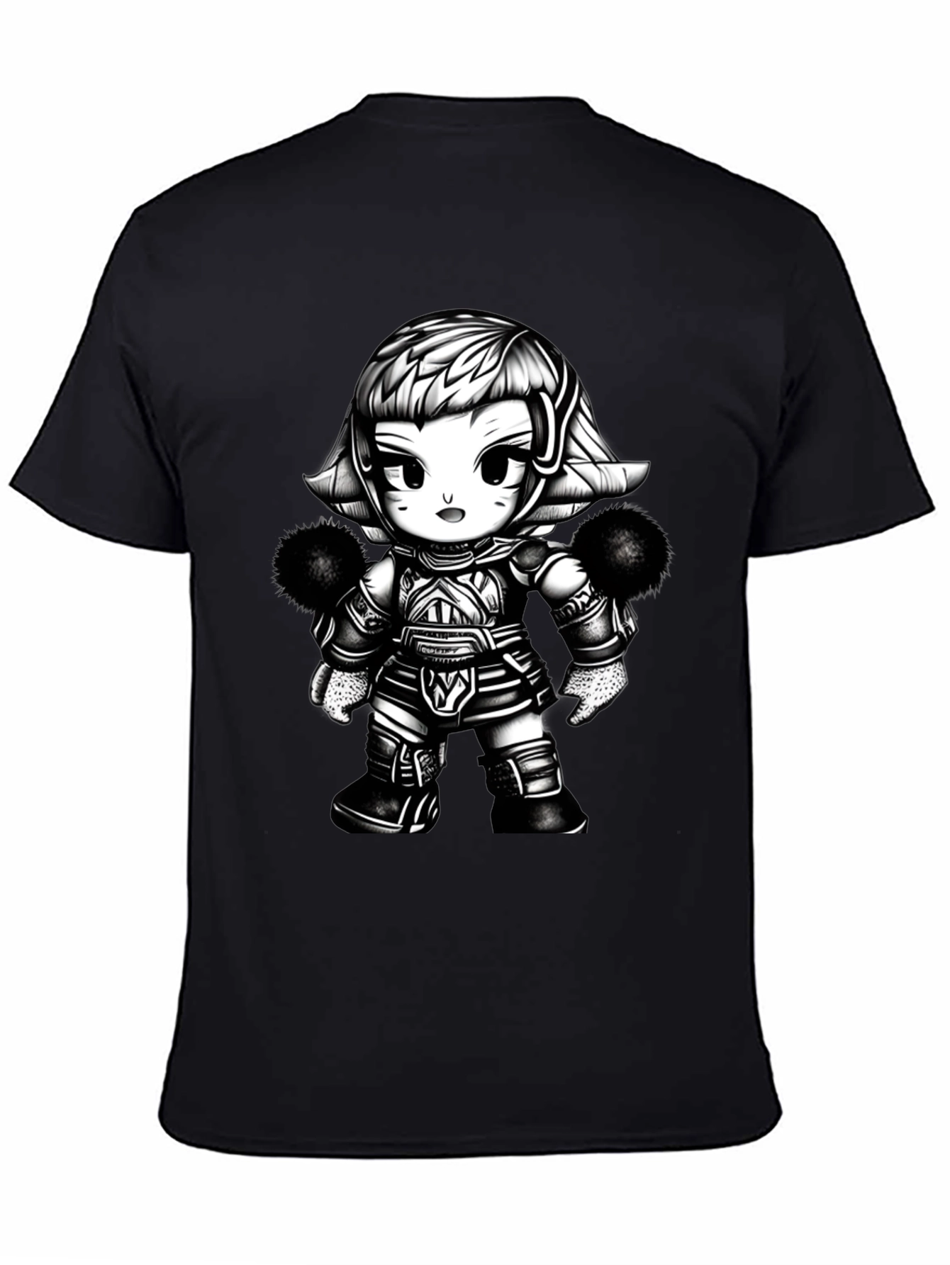 Cartoon Warrior Graphic Tee