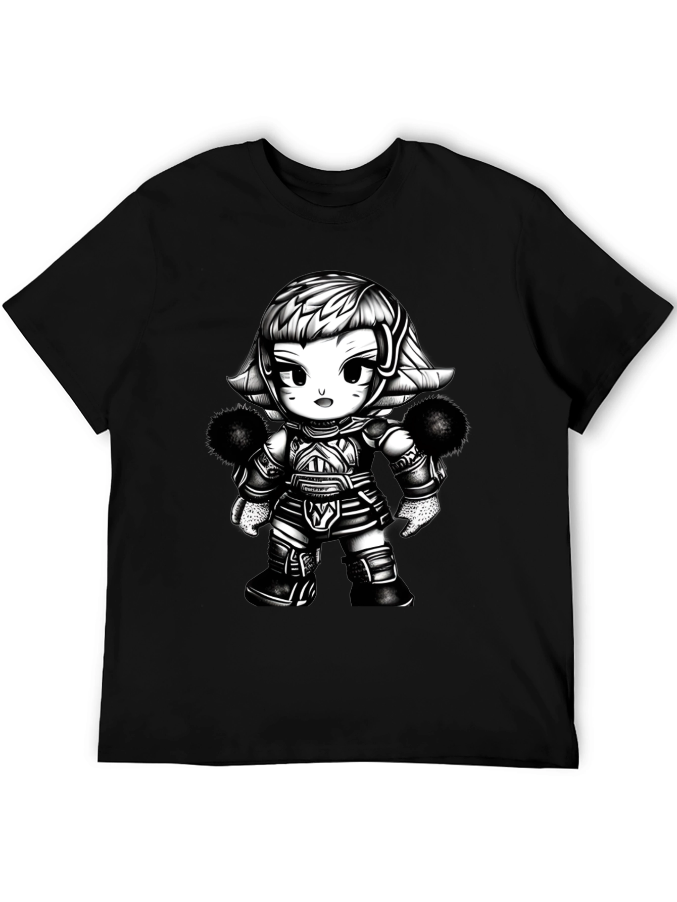 Cartoon Warrior Graphic Tee