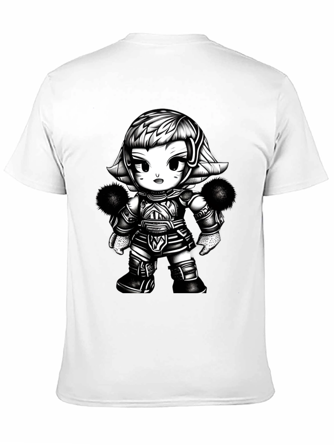 Cartoon Warrior Graphic Tee
