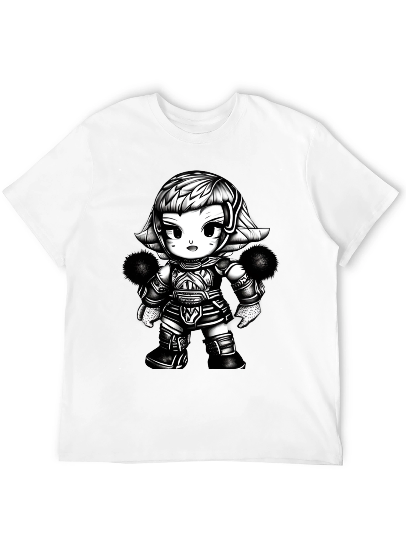 Cartoon Warrior Graphic Tee