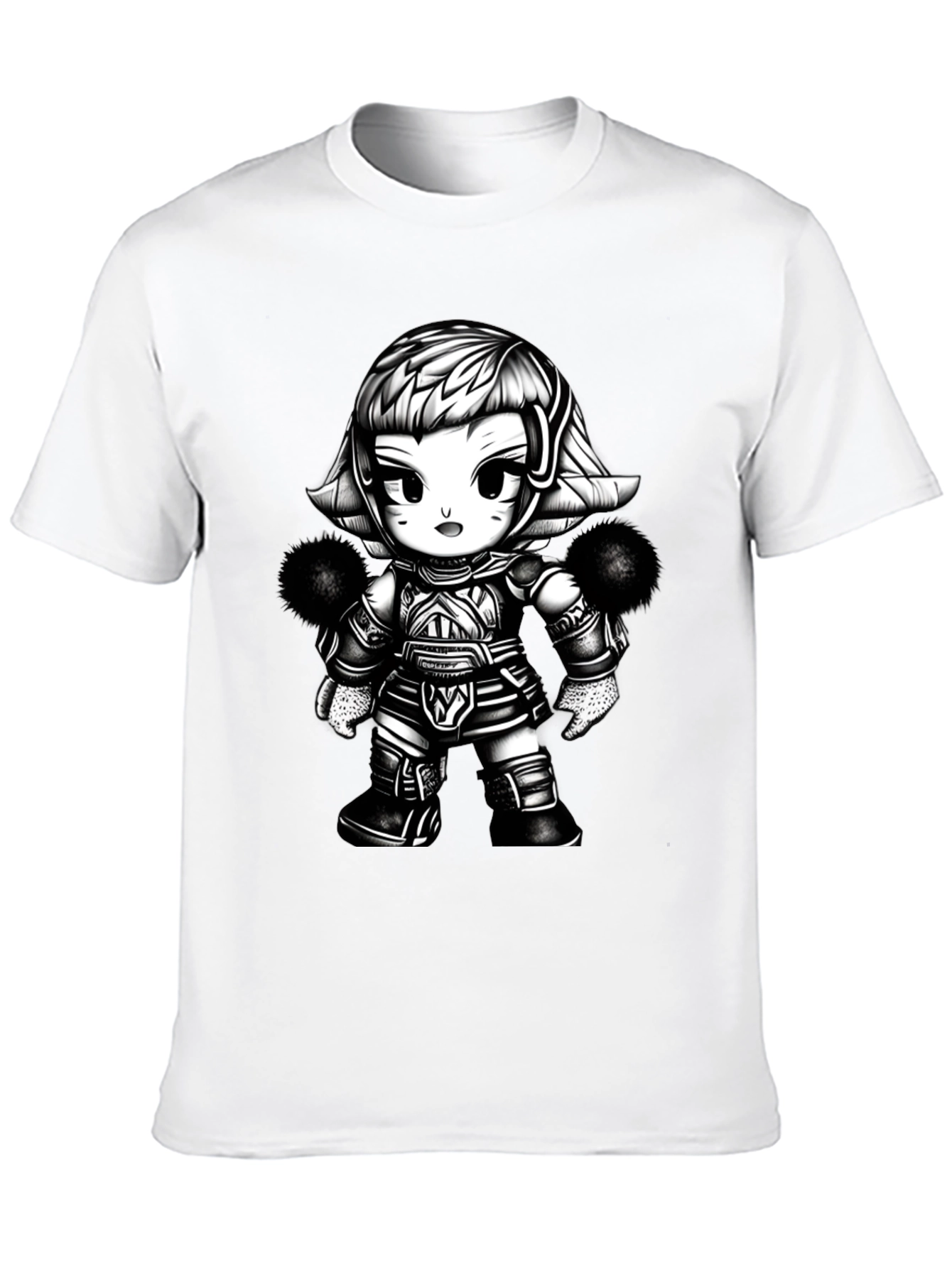 Cartoon Warrior Graphic Tee