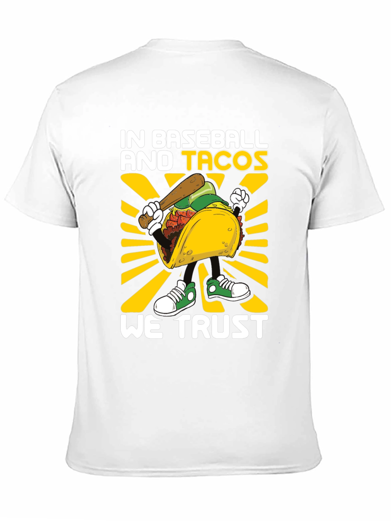 Baseball and Tacos Graphic Tee - We Trust Tacos!