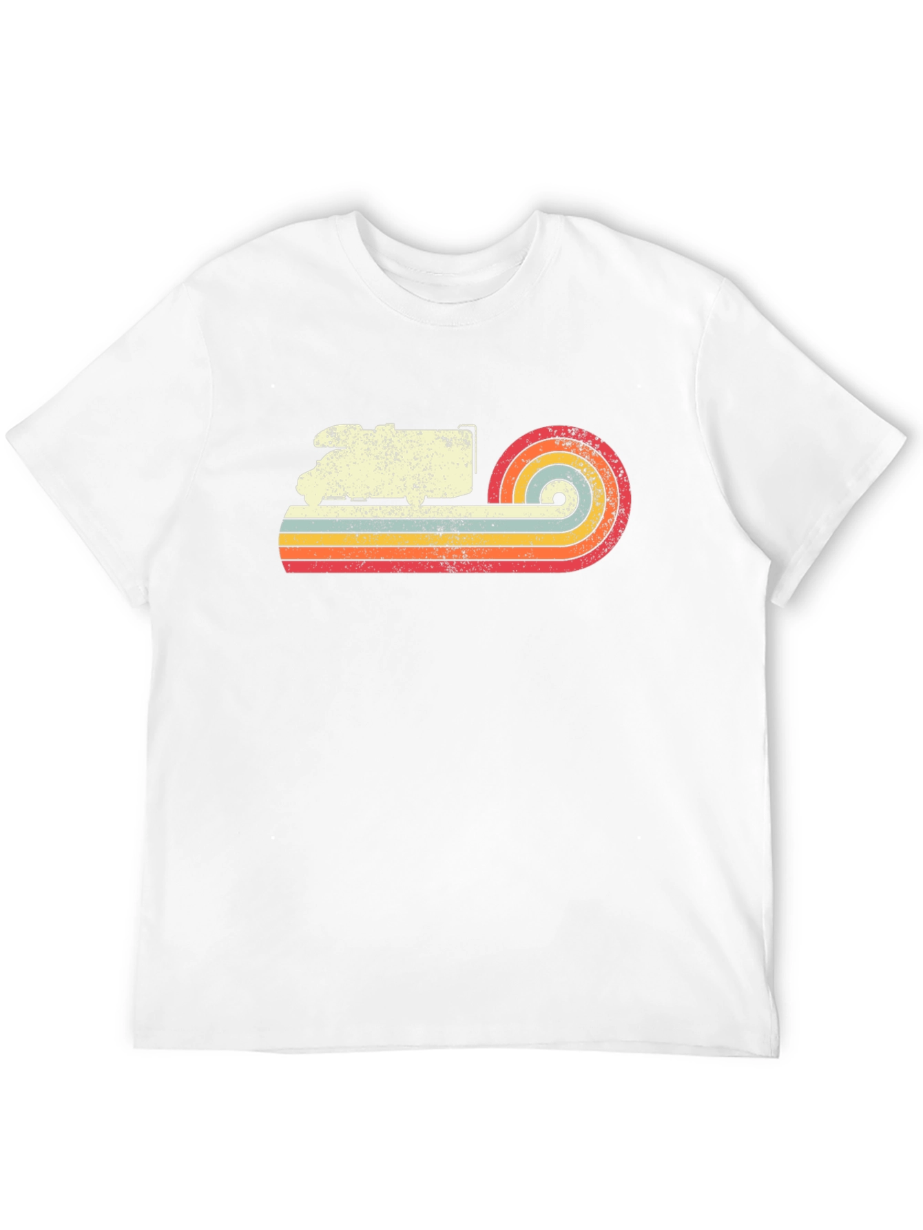 Retro Camper Van T-Shirt - Black