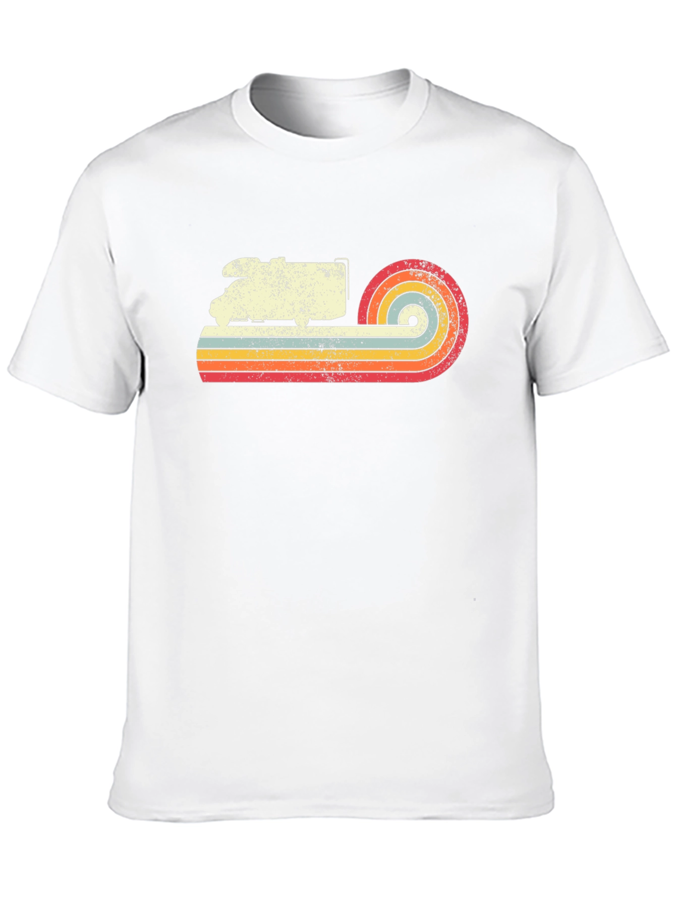 Retro Camper Van T-Shirt - Black