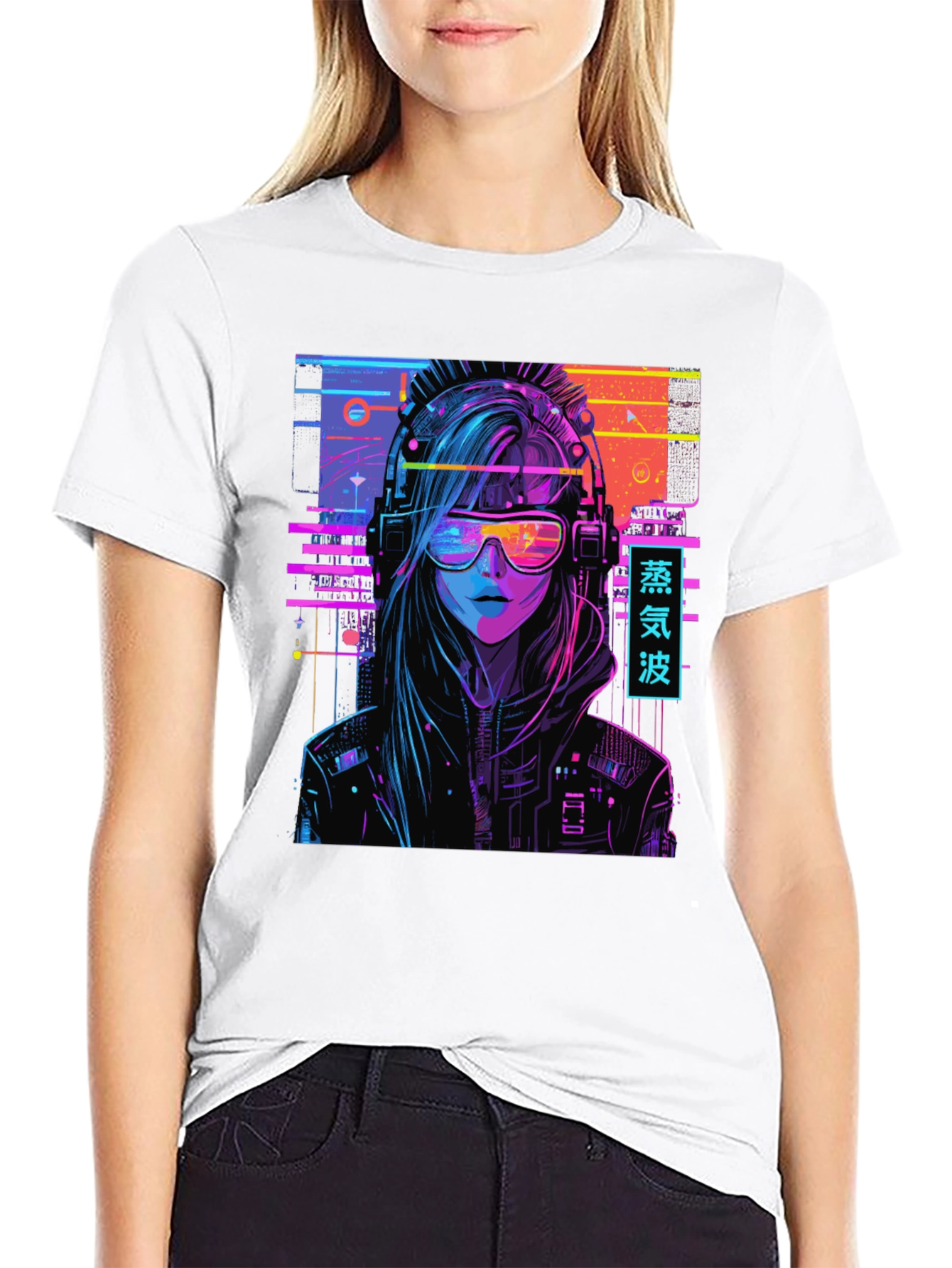 Cyberpunk Vaporwave Graphic T-Shirt
