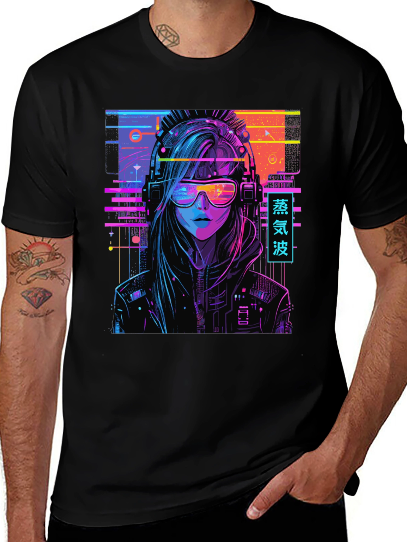 Cyberpunk Vaporwave Graphic T-Shirt