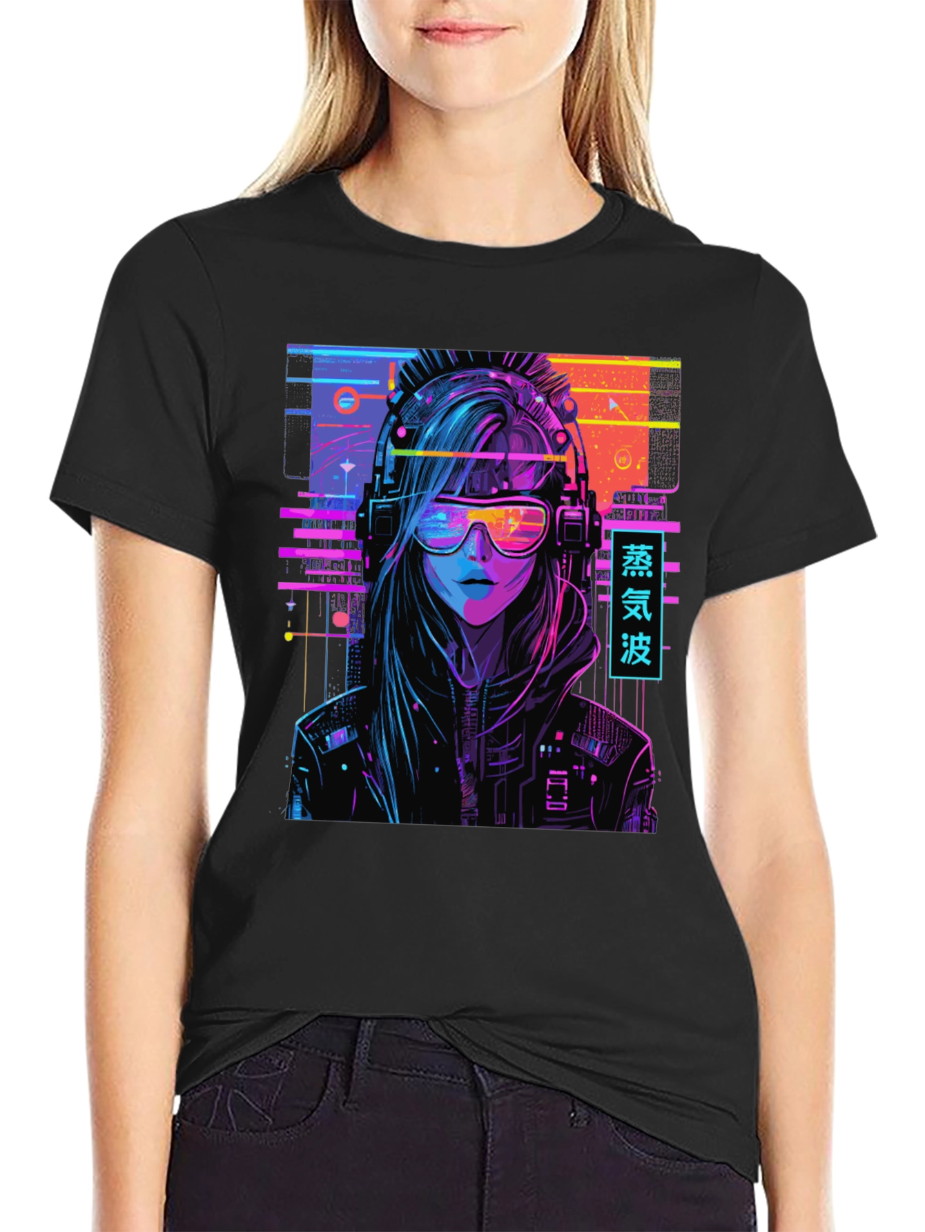 Cyberpunk Vaporwave Graphic T-Shirt
