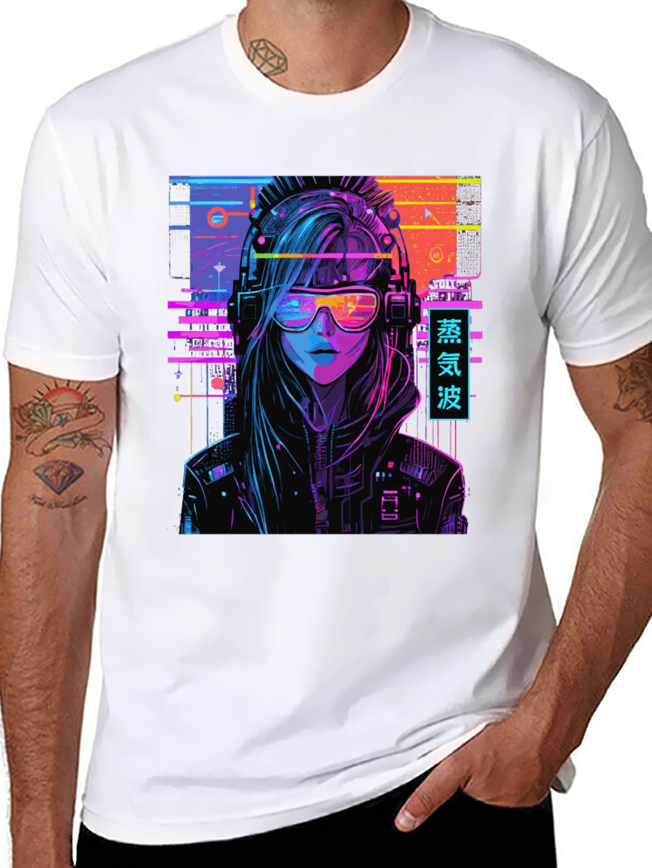 Cyberpunk Vaporwave Graphic T-Shirt