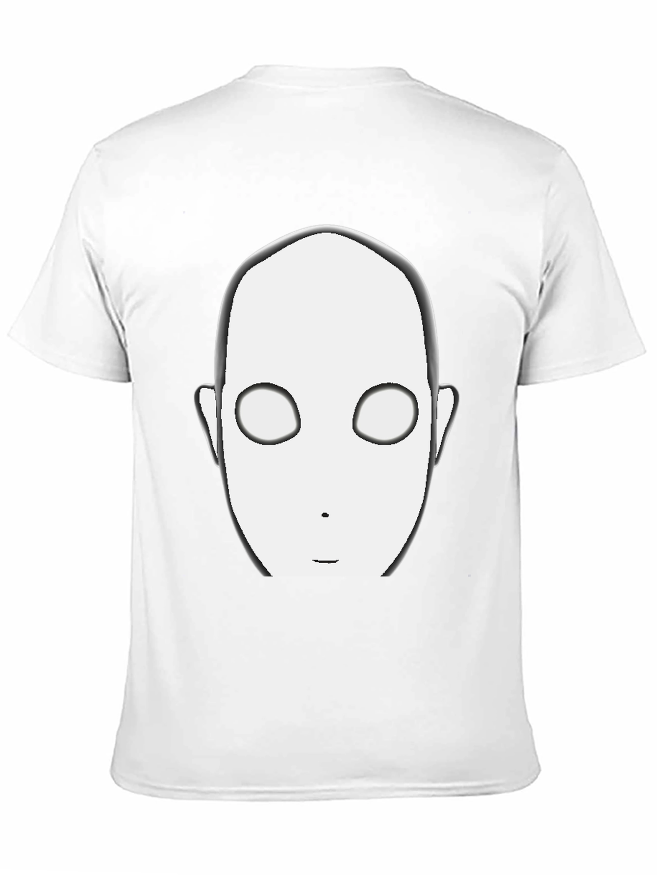 Mysterious Face Black T-Shirt