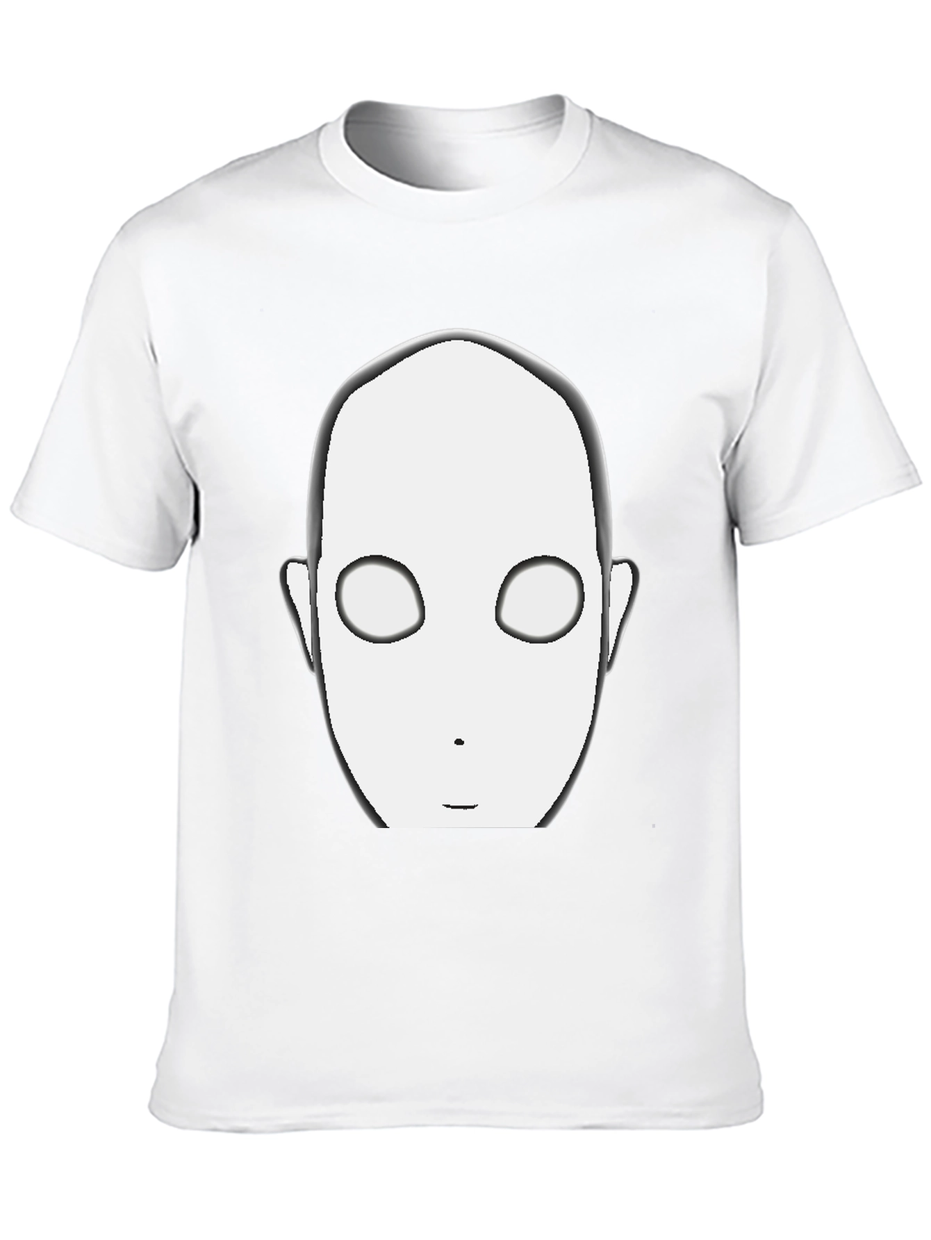 Mysterious Face Black T-Shirt