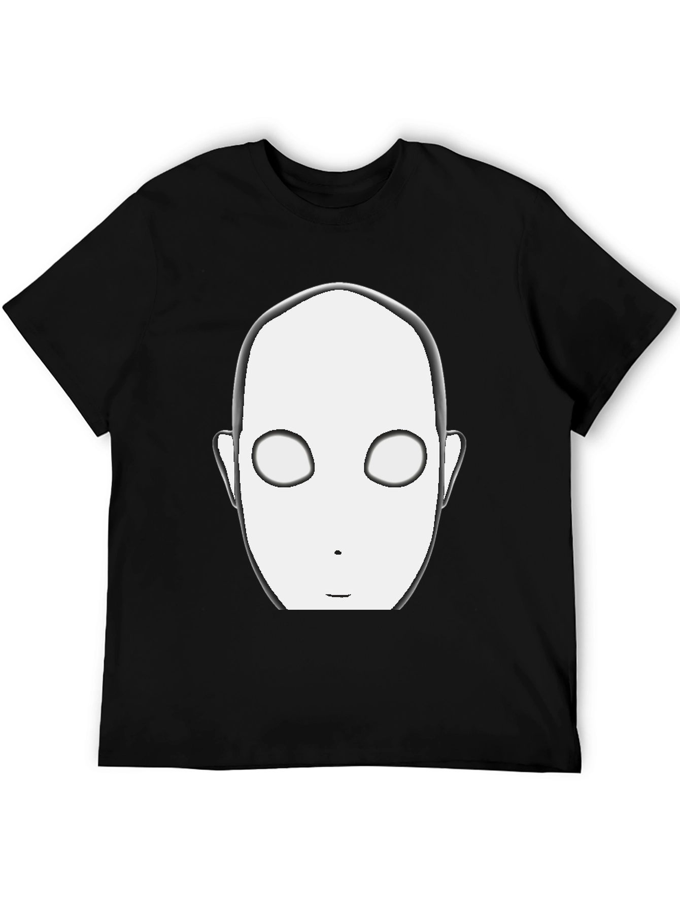 Mysterious Face Black T-Shirt