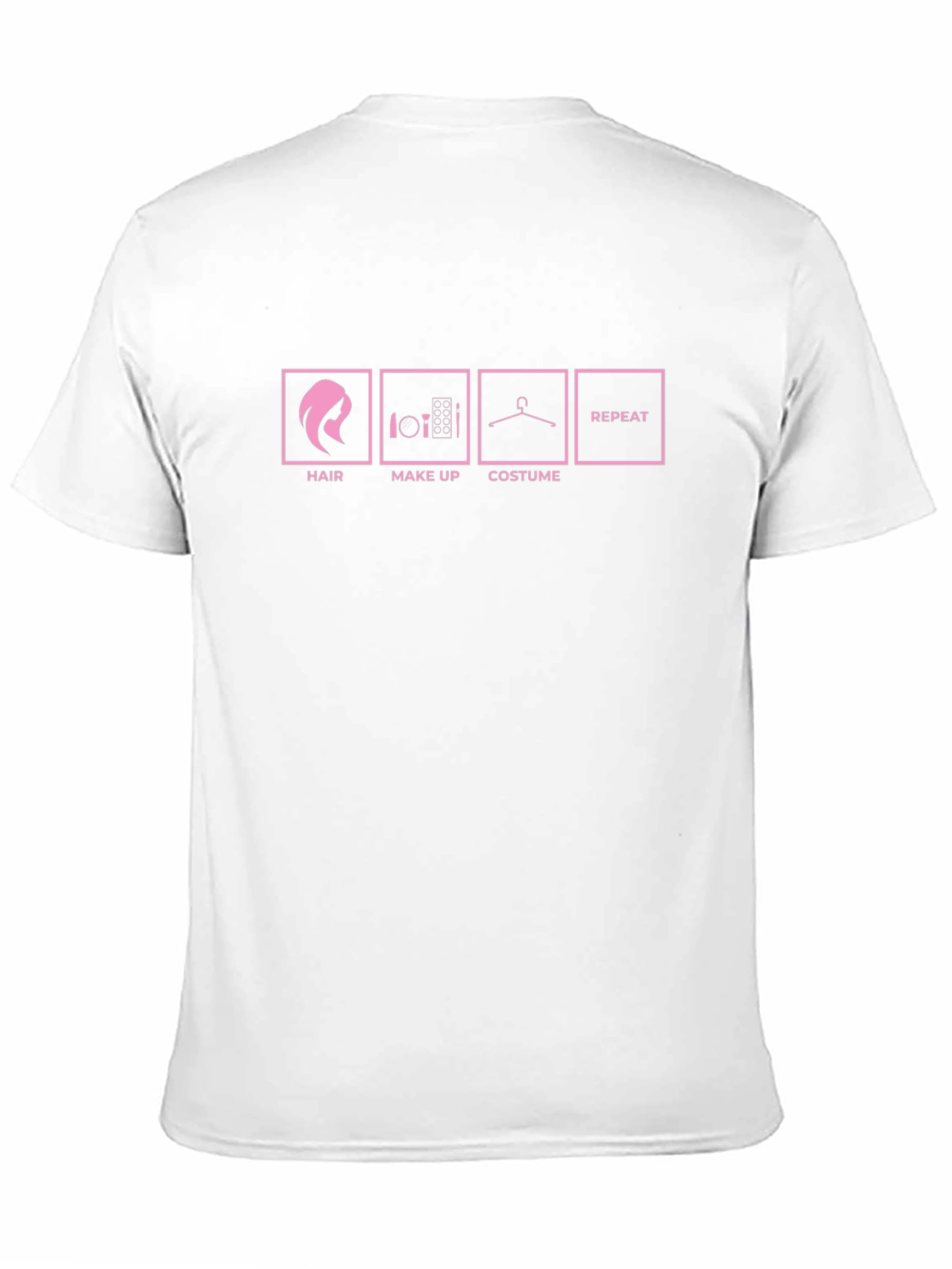Hair Makeup Costume Repeat Black T-Shirt