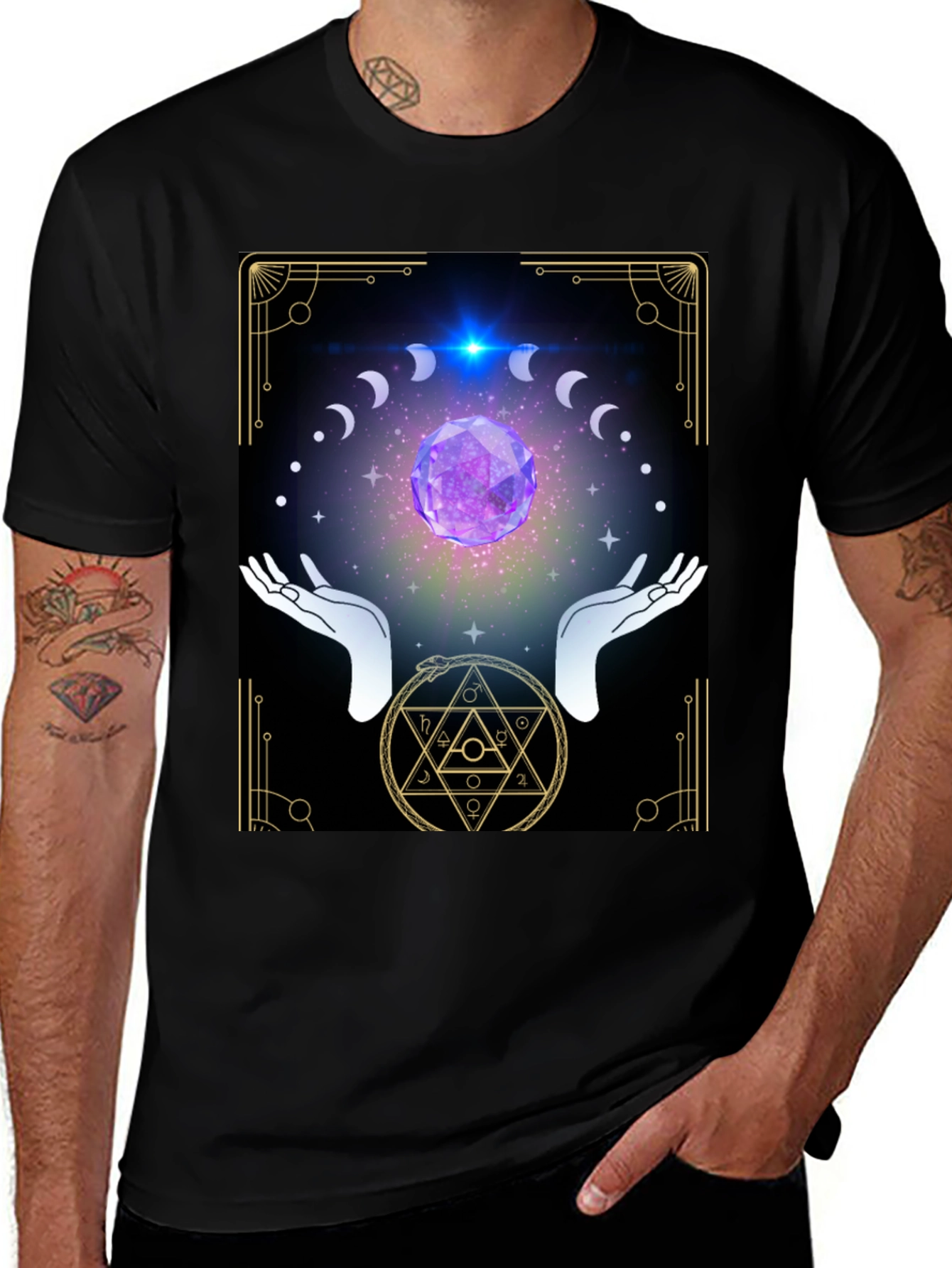Mystic Moon Phase Graphic Tee