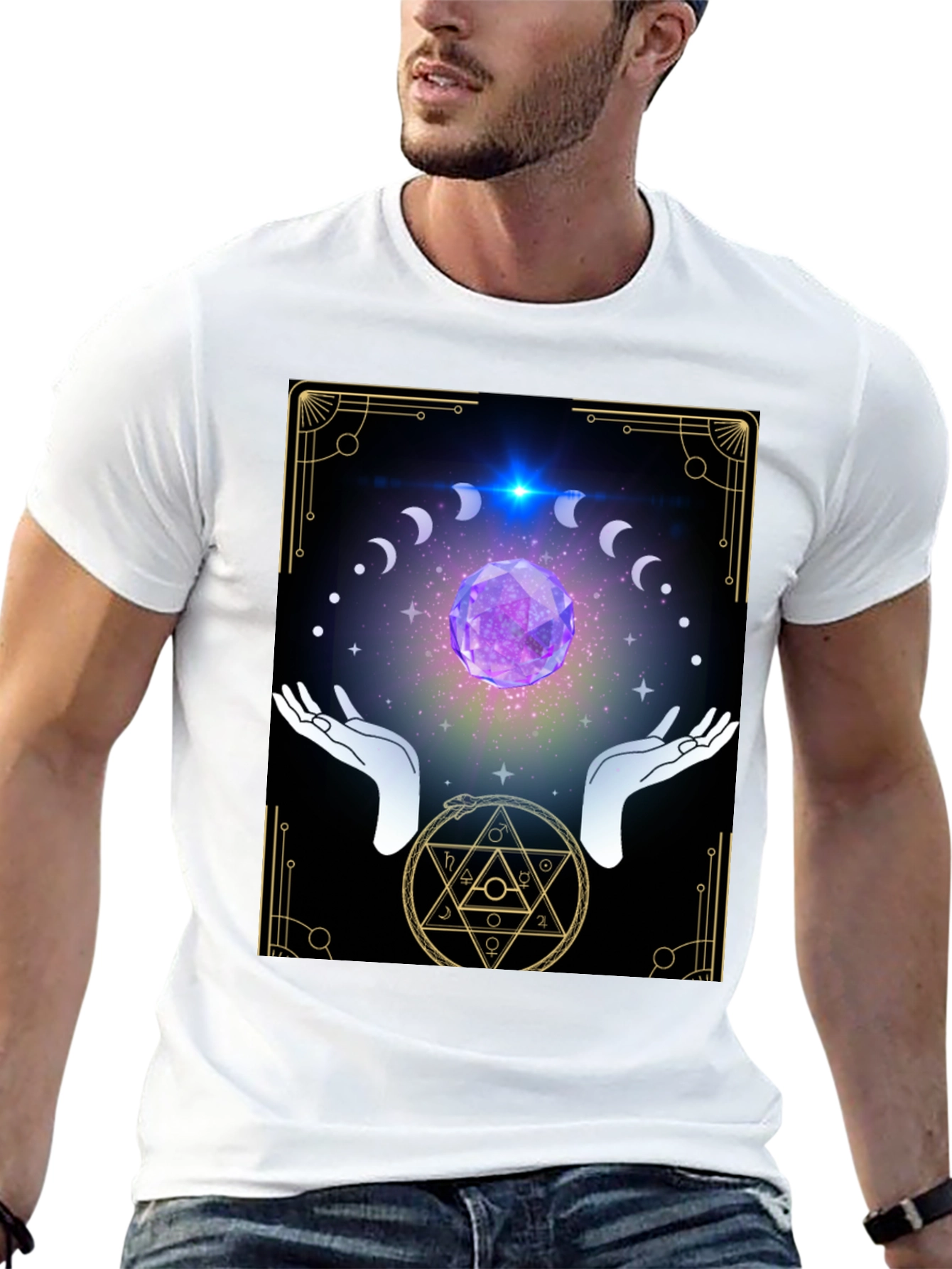 Mystic Moon Phase Graphic Tee