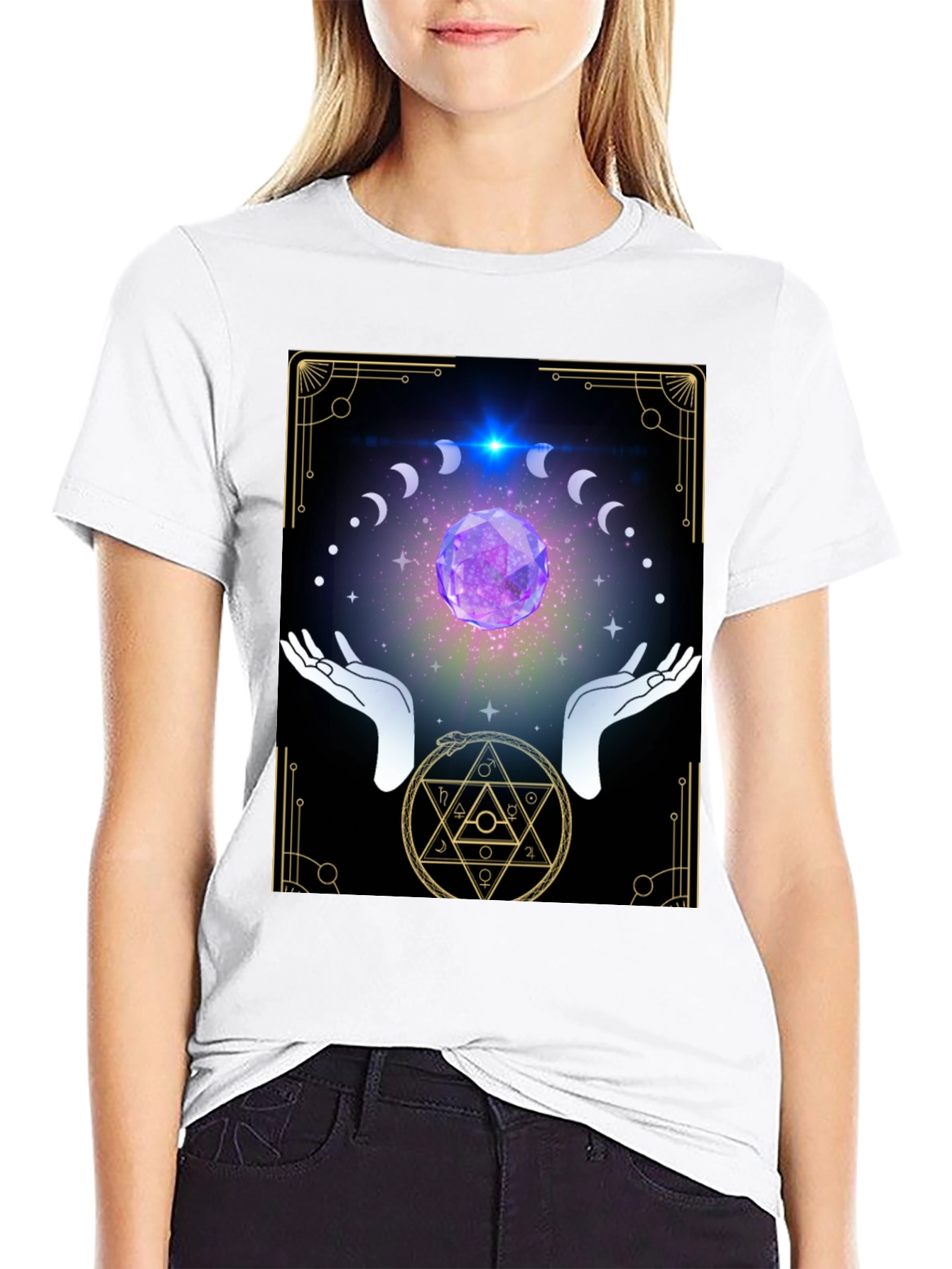 Mystic Moon Phase Graphic Tee