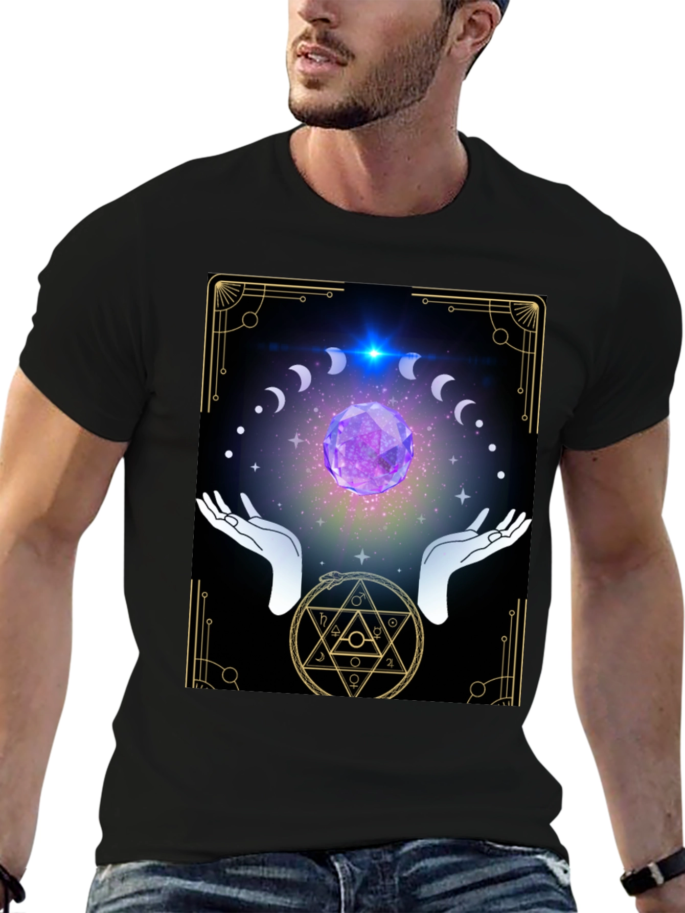Mystic Moon Phase Graphic Tee