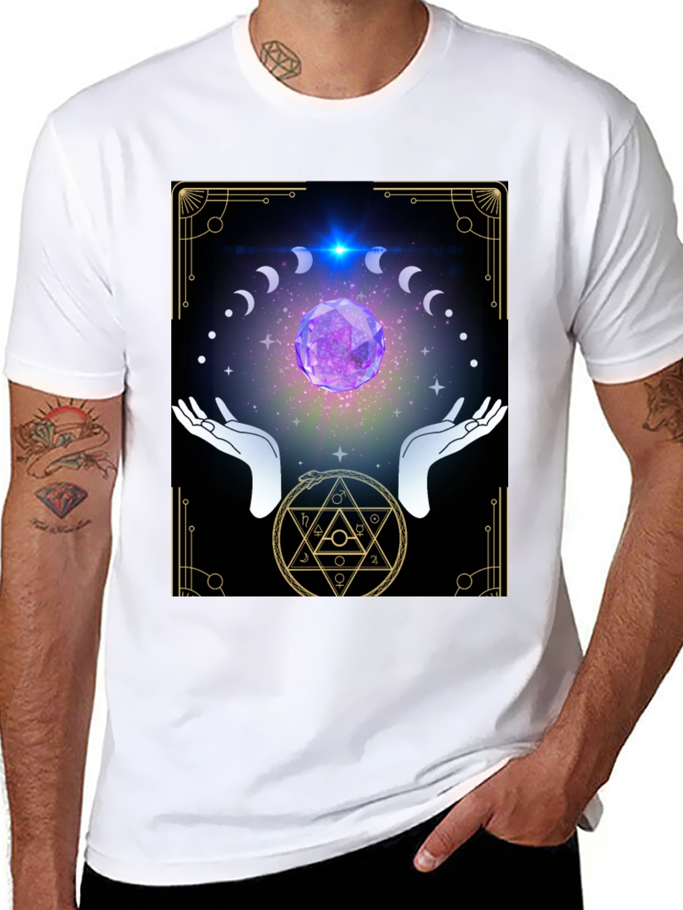 Mystic Moon Phase Graphic Tee