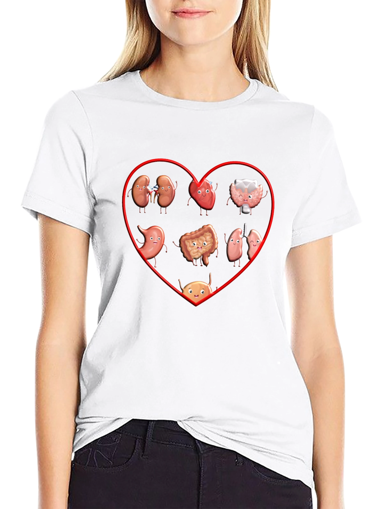 Cute Organ Heart T-Shirt