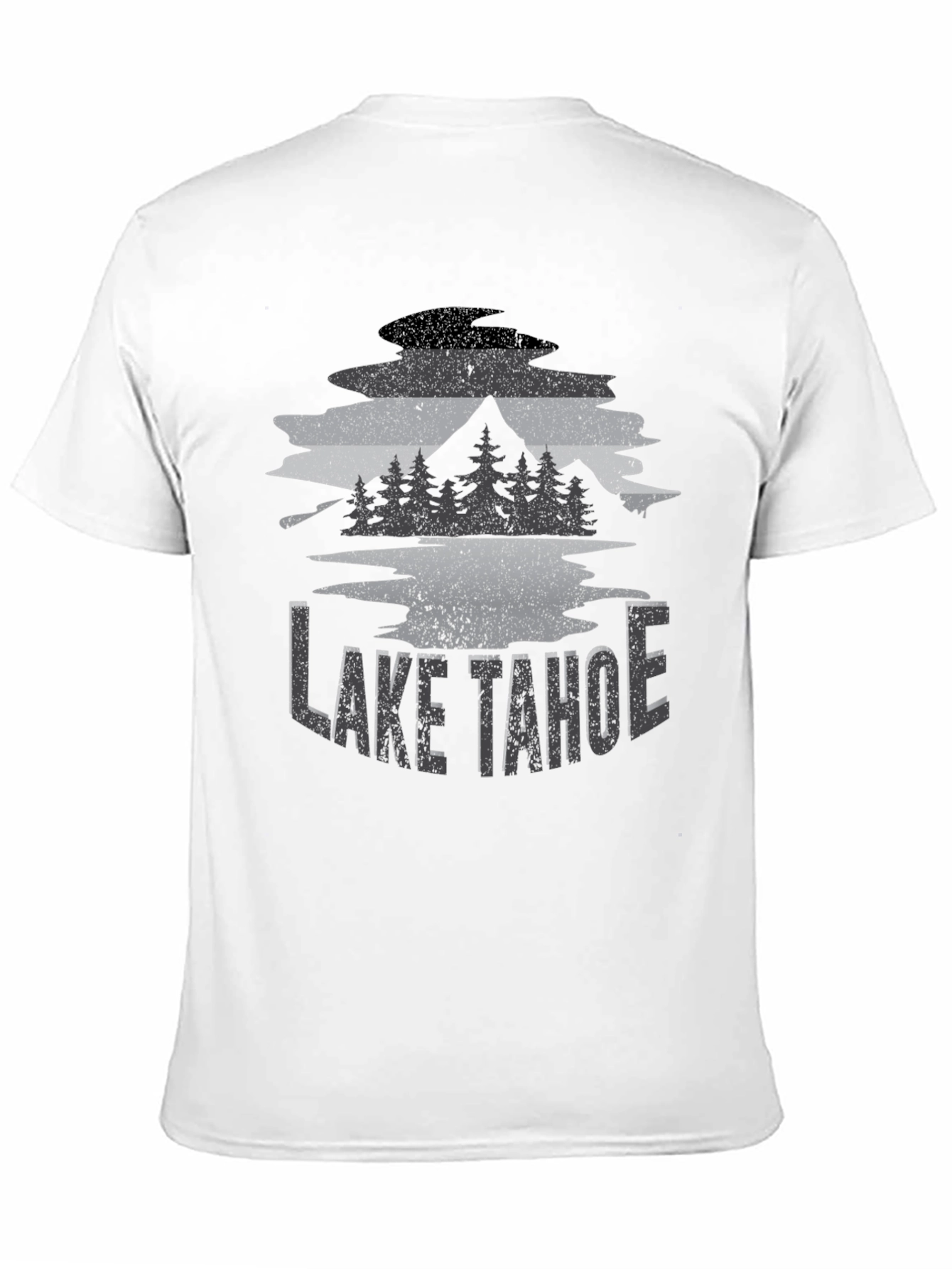 Lake Tahoe Graphic Tee - Unisex Black T-Shirt