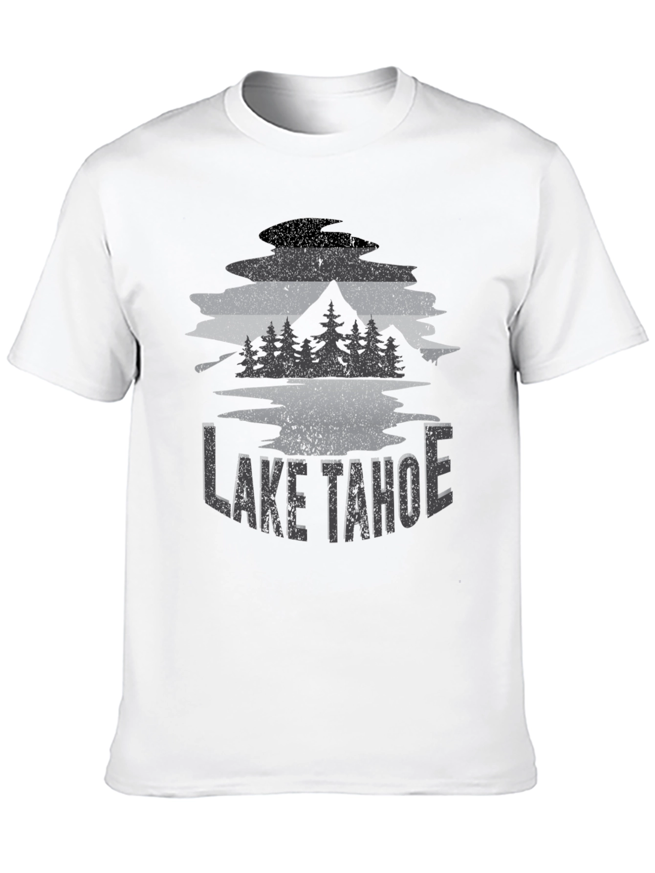 Lake Tahoe Graphic Tee - Unisex Black T-Shirt