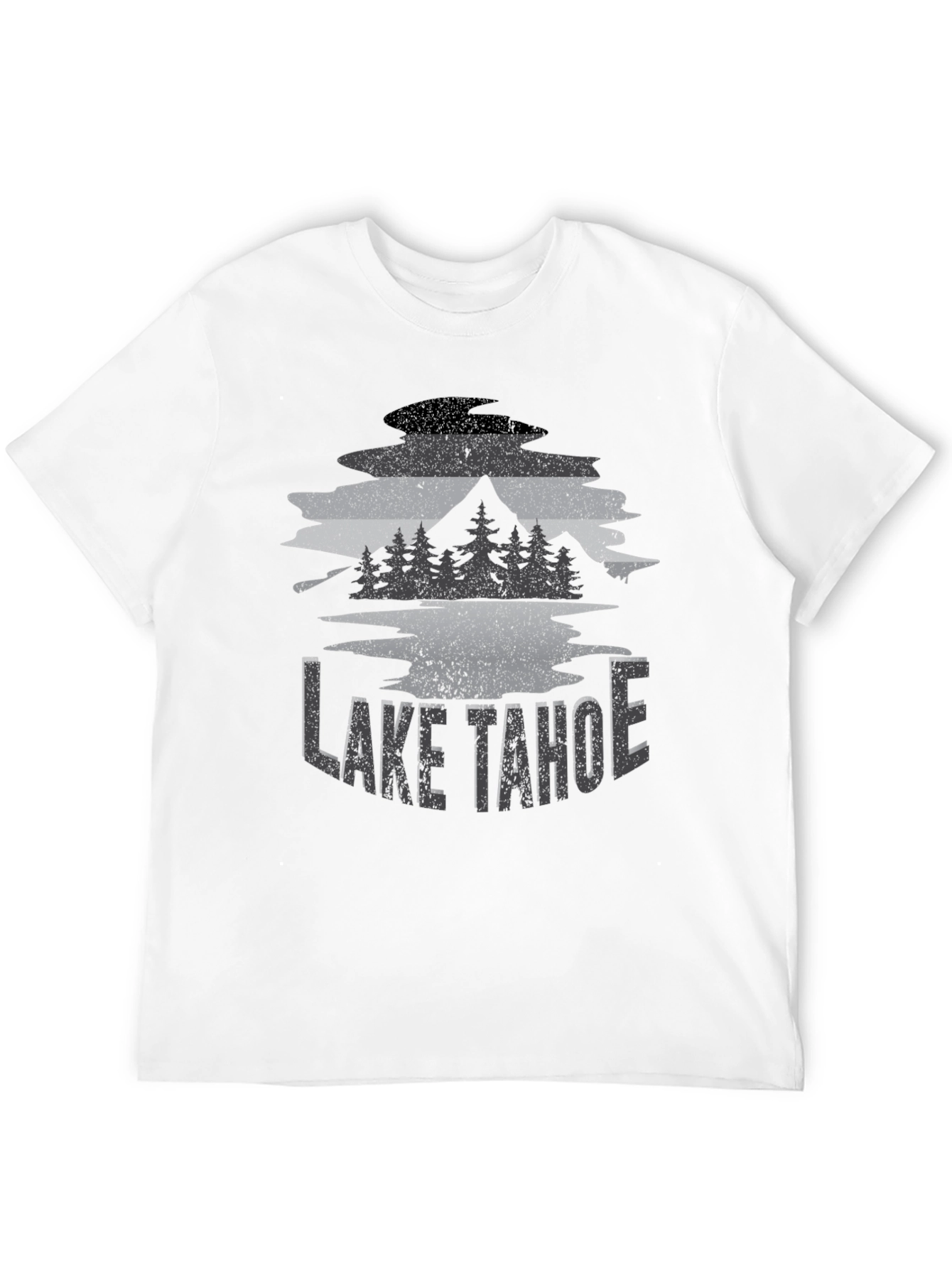 Lake Tahoe Graphic Tee - Unisex Black T-Shirt