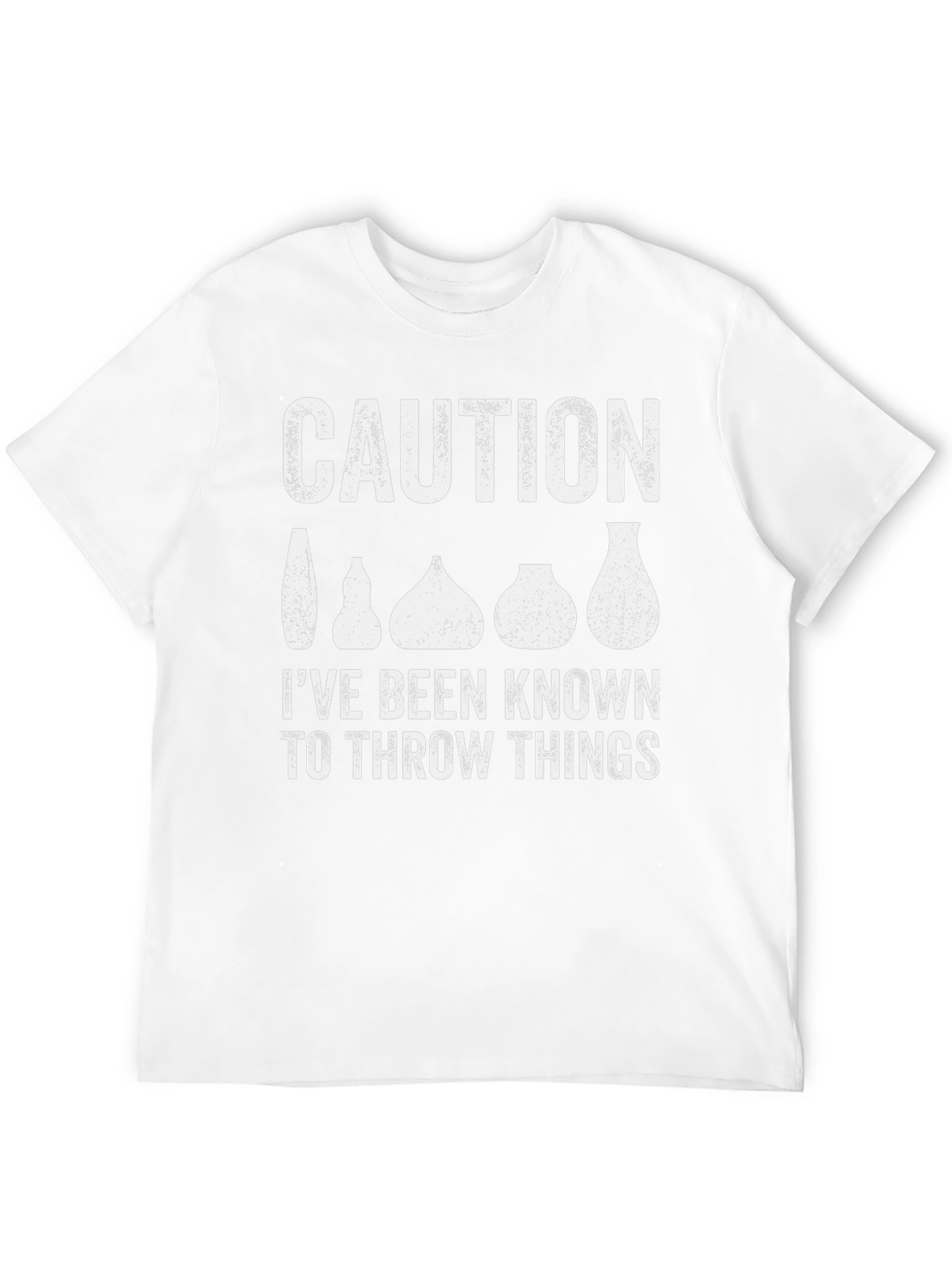 Caution: I Throw Things Pottery T-Shirt