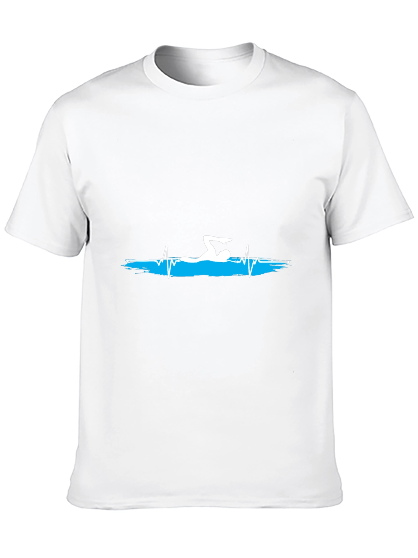 Swimmer Heartbeat Graphic T-Shirt