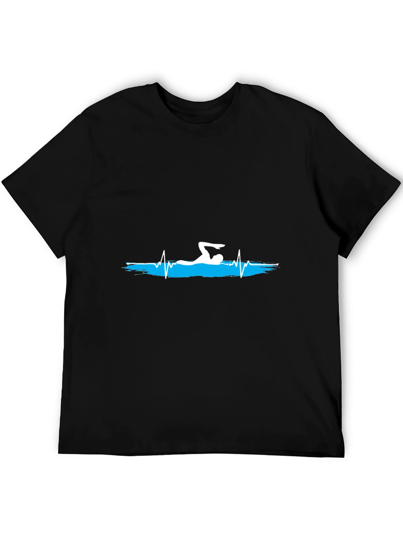 Swimmer Heartbeat Graphic T-Shirt