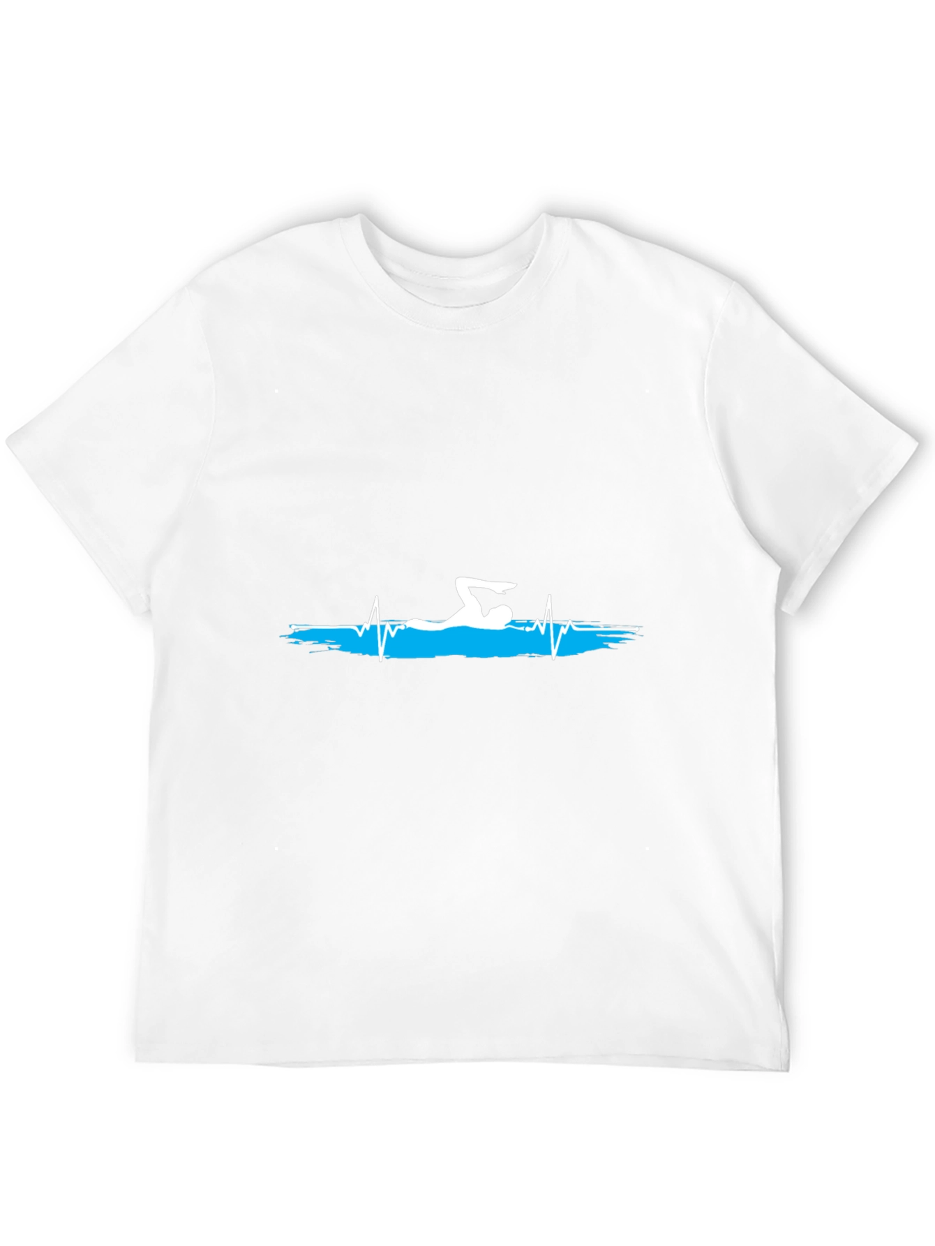 Swimmer Heartbeat Graphic T-Shirt