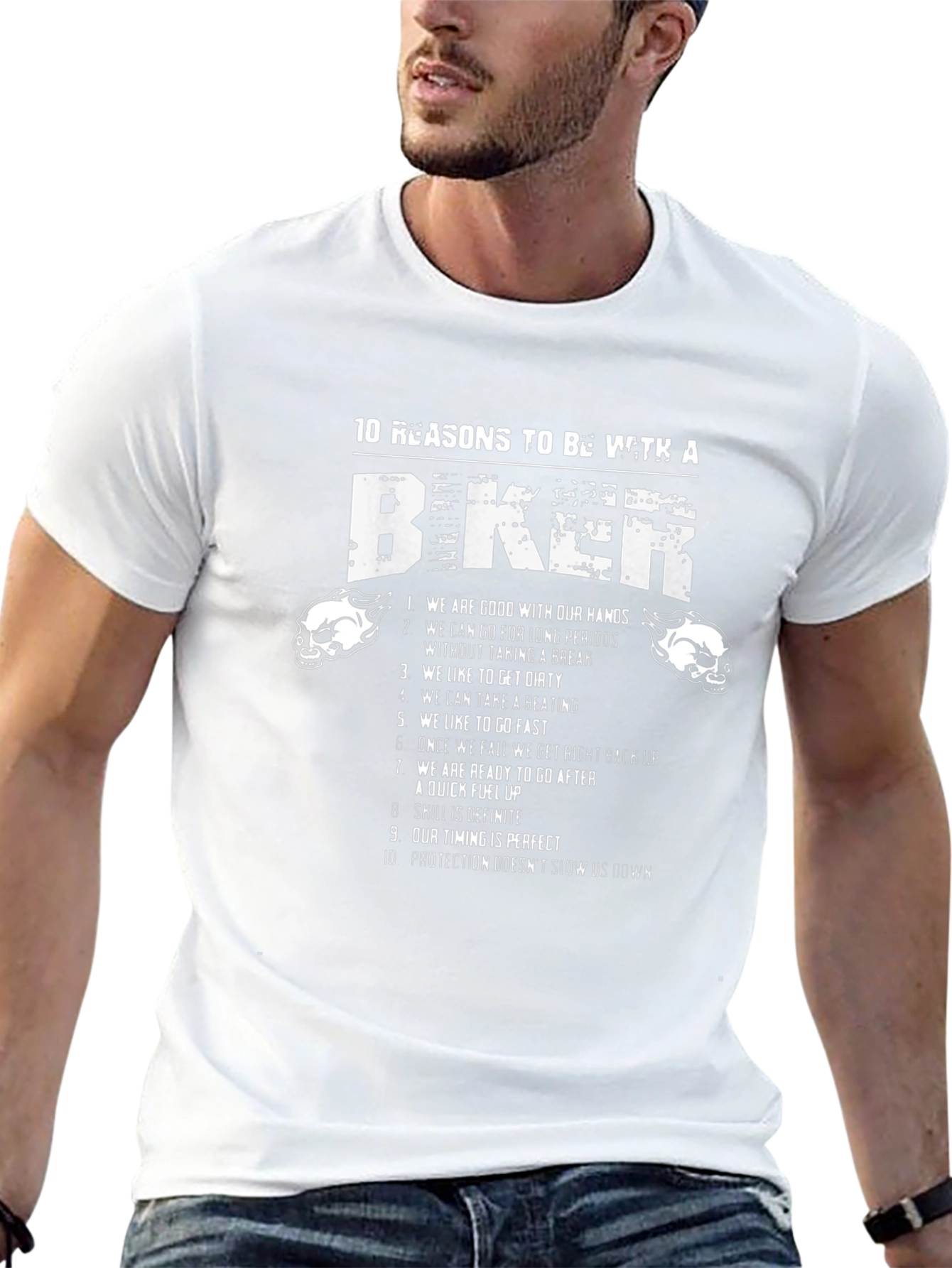 10 Reasons to Be With a Biker T-Shirt