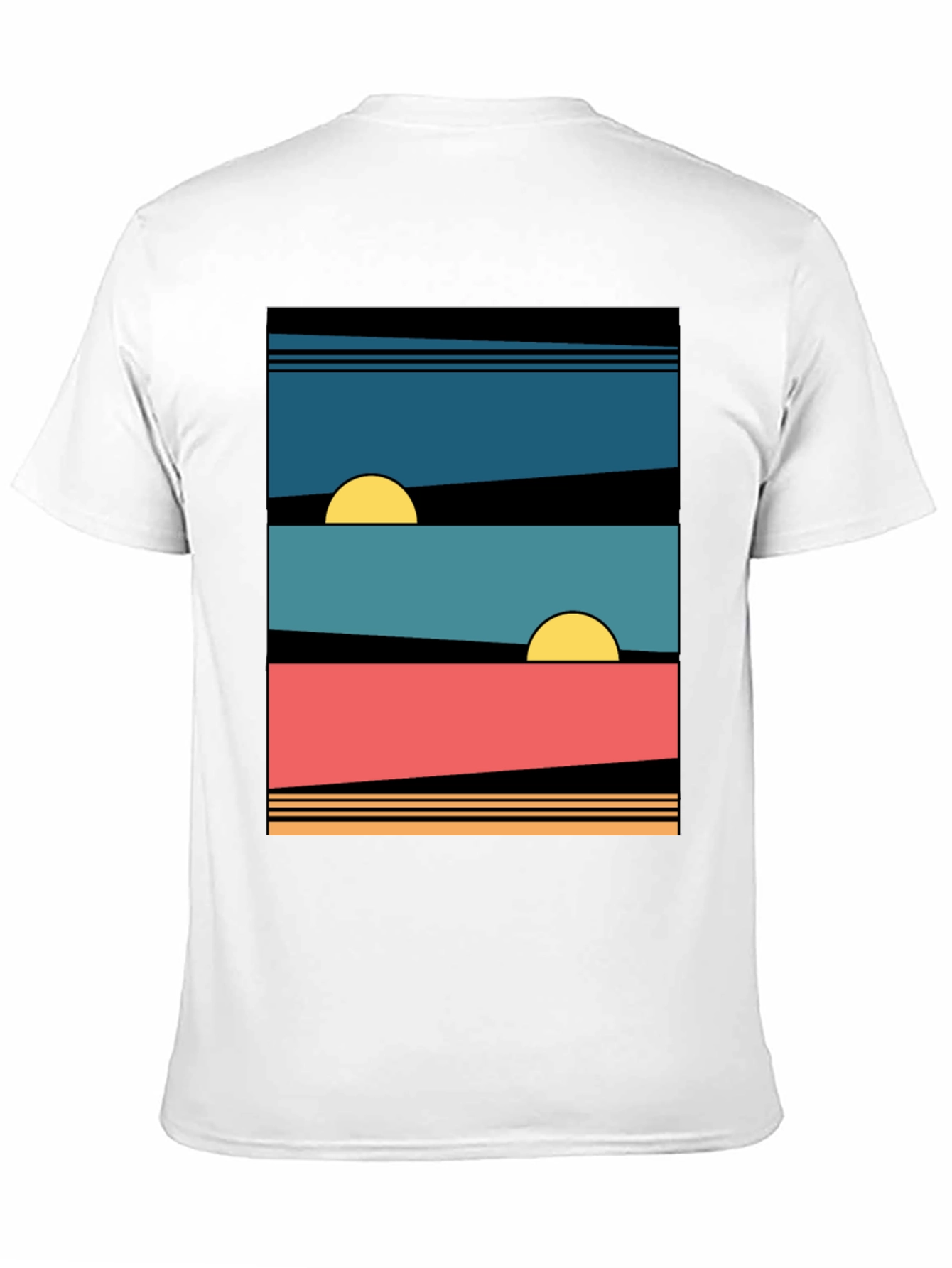 Retro Sunset Graphic Tee - Stylish Comfort