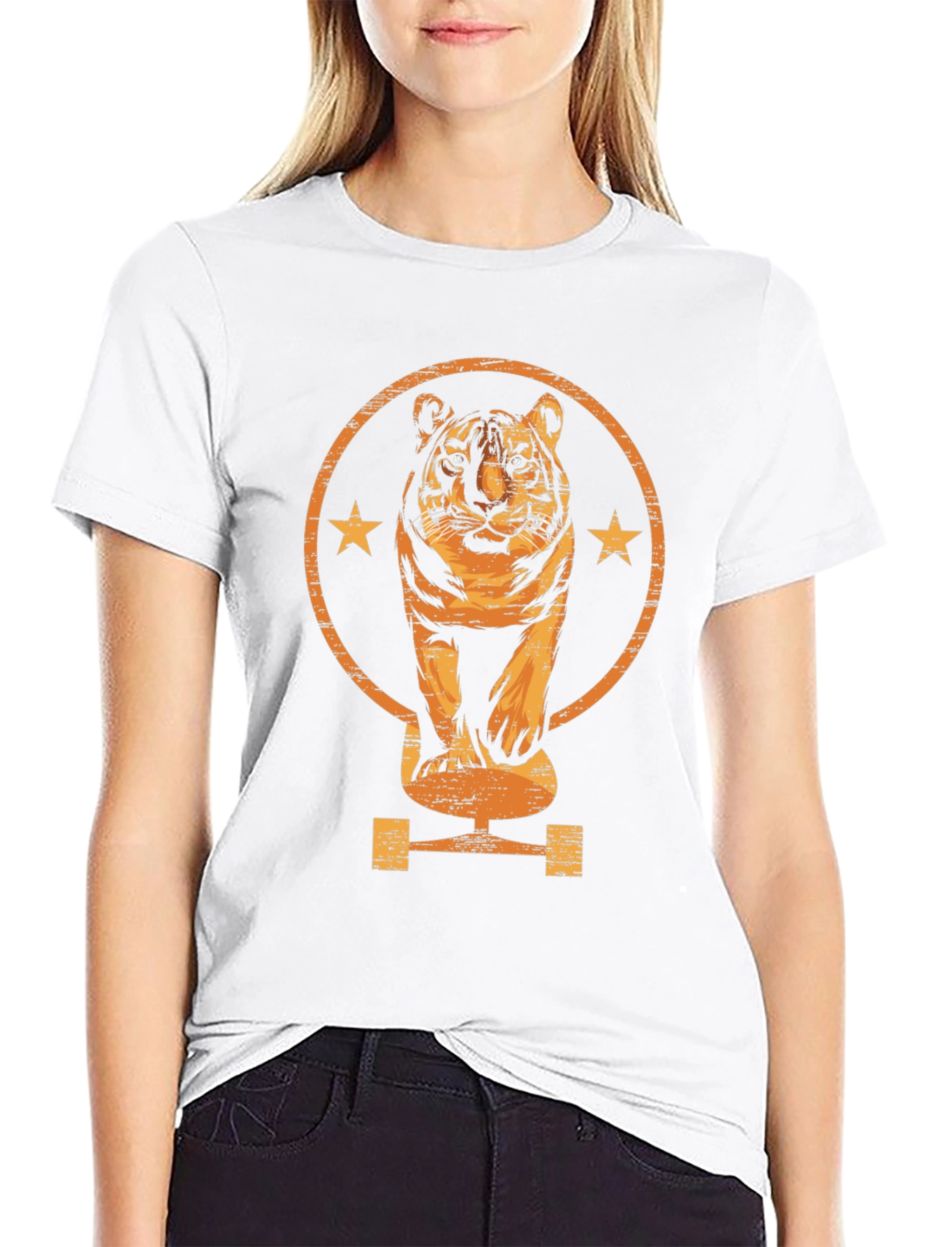 Tiger Skateboard Graphic Tee