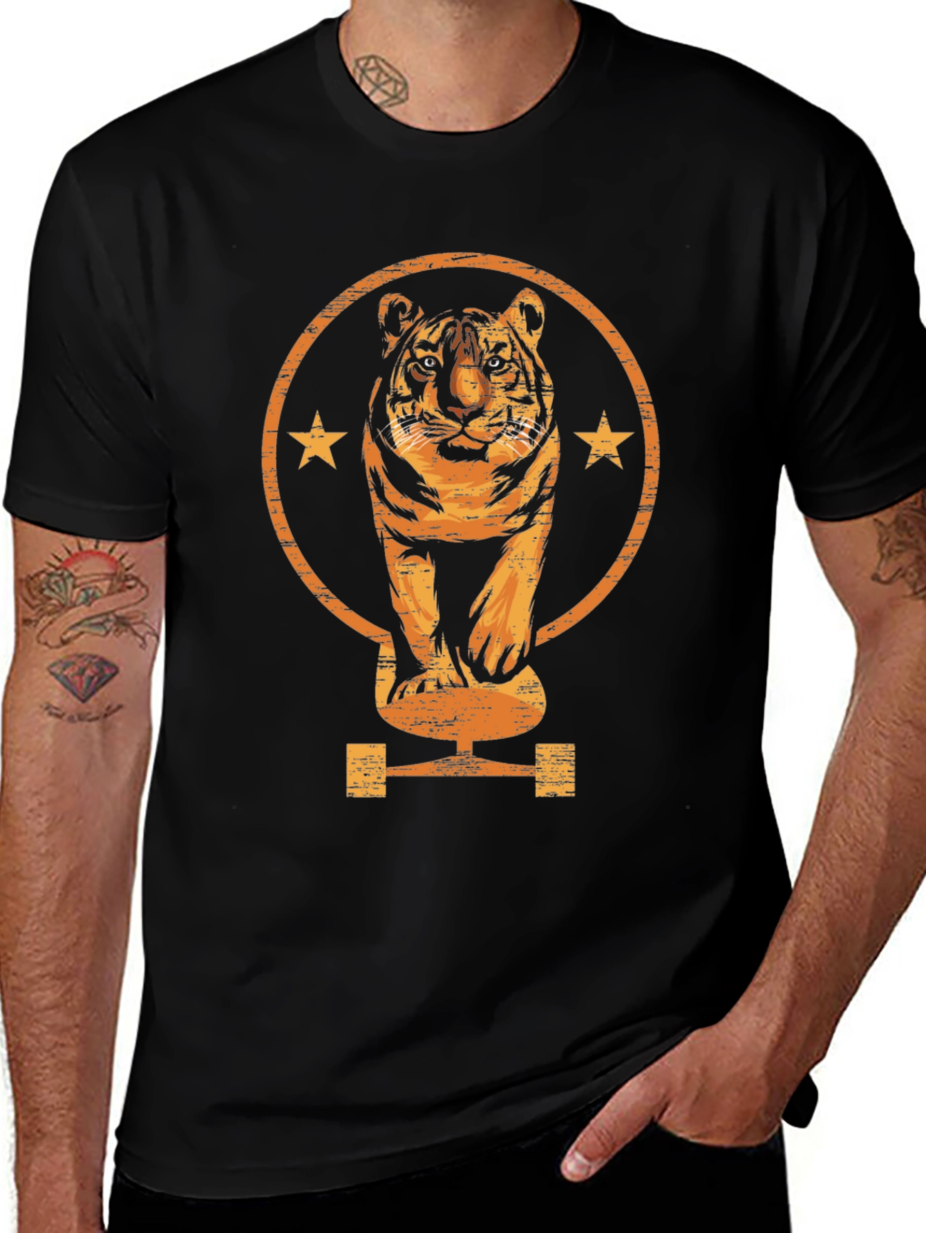 Tiger Skateboard Graphic Tee