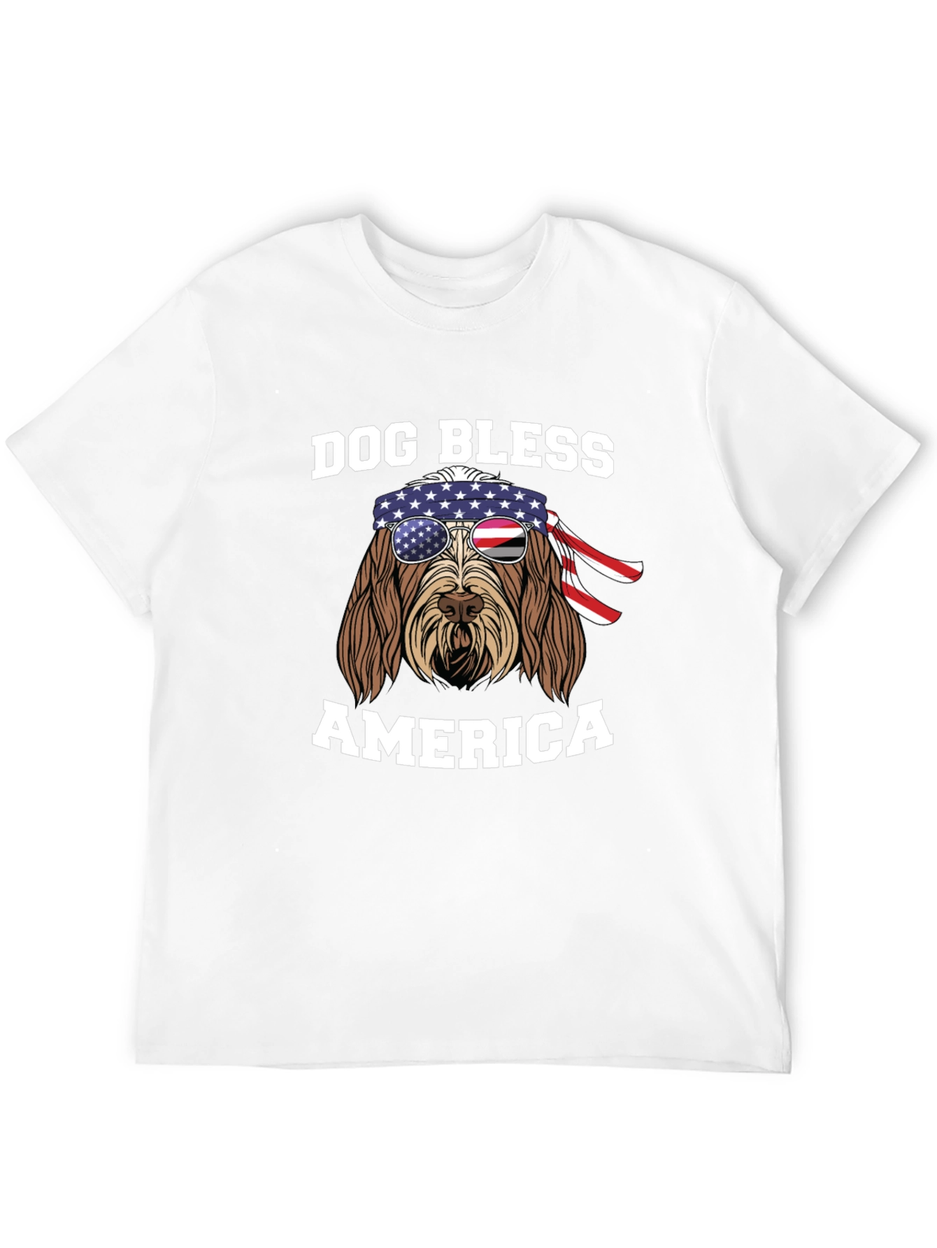 Dog Bless America T-Shirt - Patriotic Pup Tee