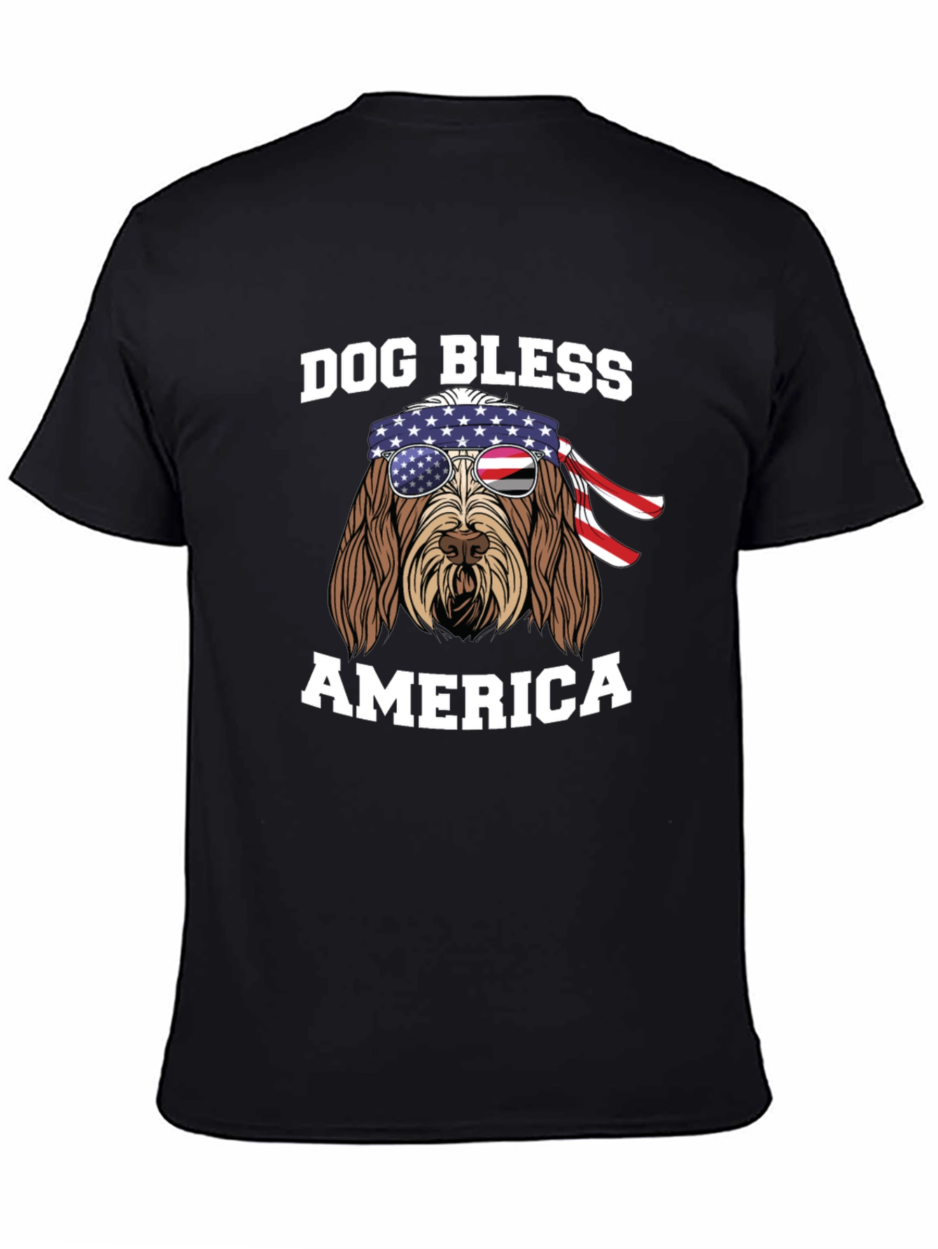 Dog Bless America T-Shirt - Patriotic Pup Tee
