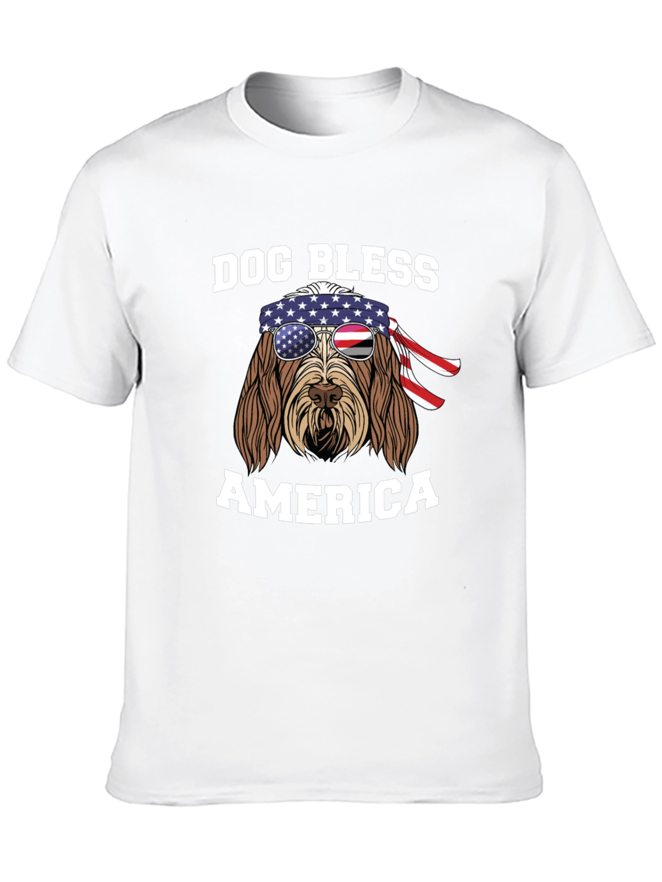 Dog Bless America T-Shirt - Patriotic Pup Tee