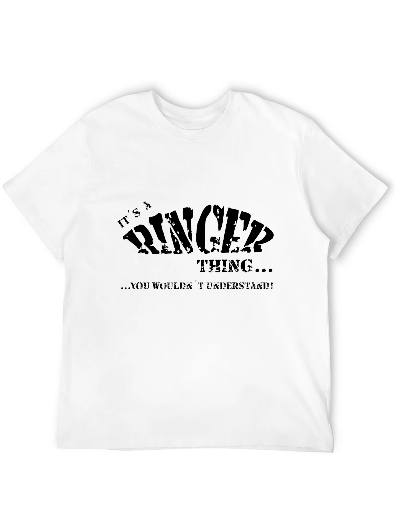 Its a Ringer Thing Mens Black T-Shirt
