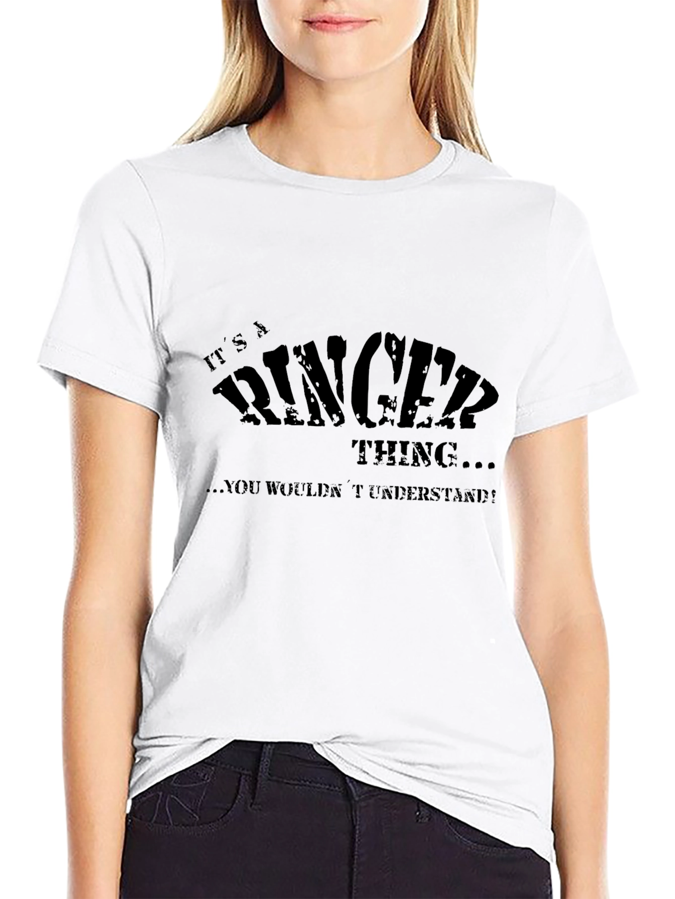 Its a Ringer Thing Mens Black T-Shirt