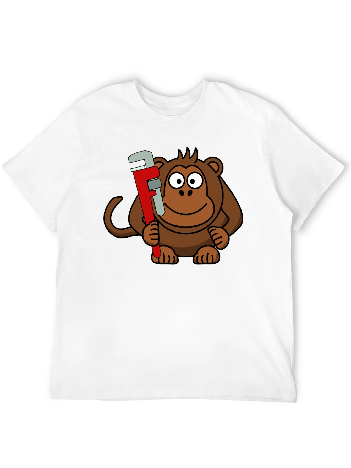 Monkey Wrench Graphic Tee - Black Cotton T-Shirt