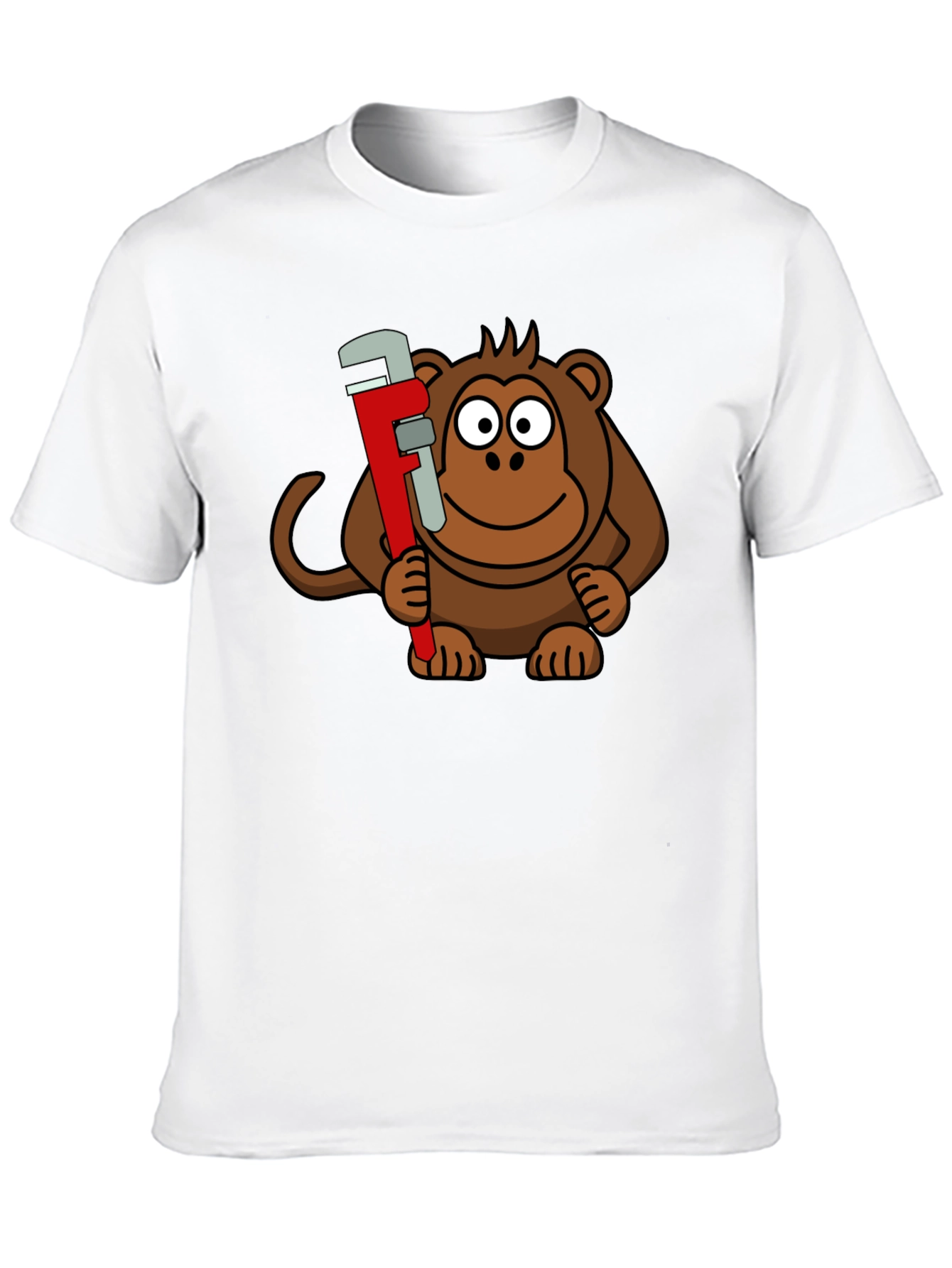 Monkey Wrench Graphic Tee - Black Cotton T-Shirt