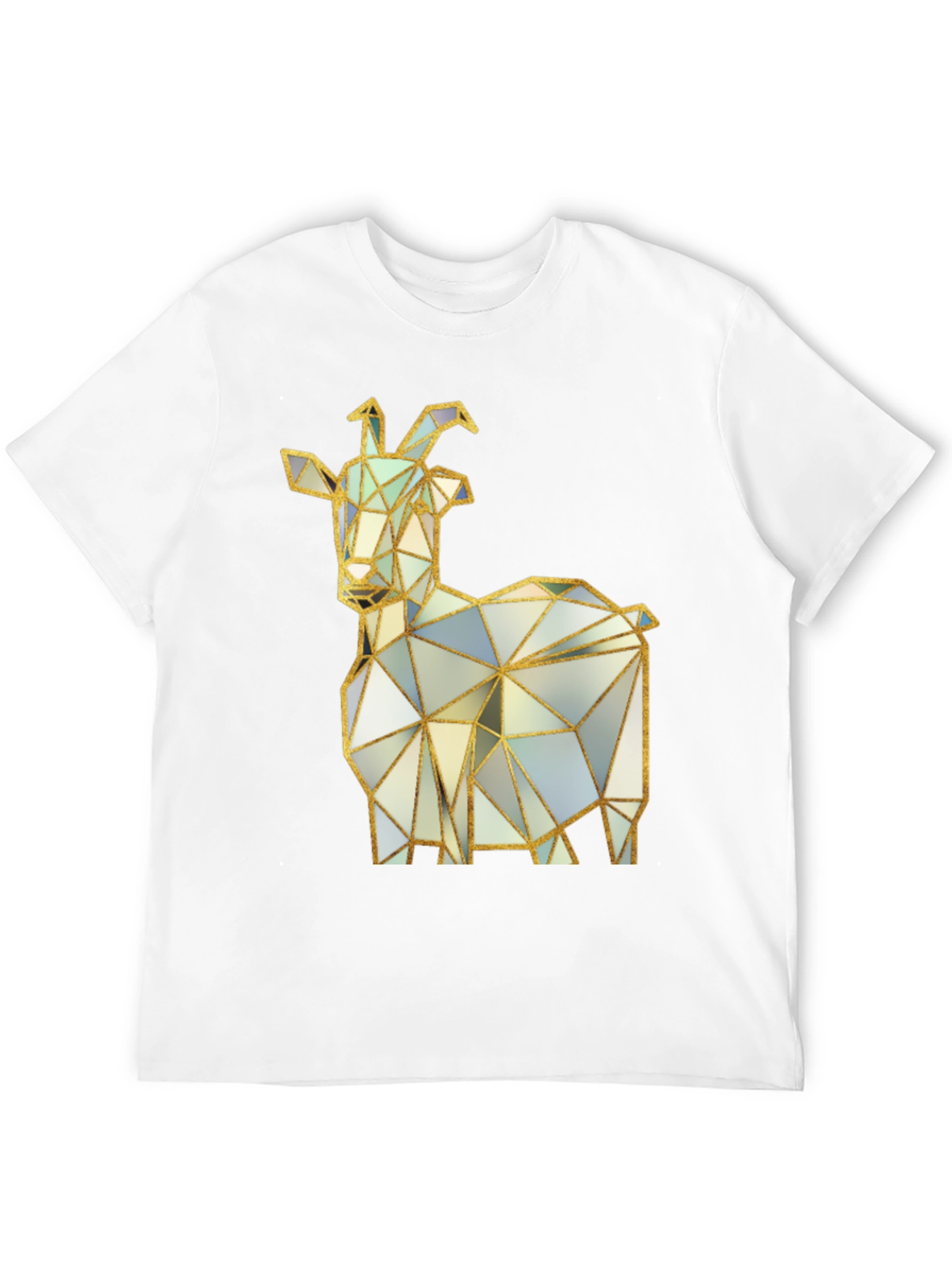 Geometric Goat T-Shirt - Black