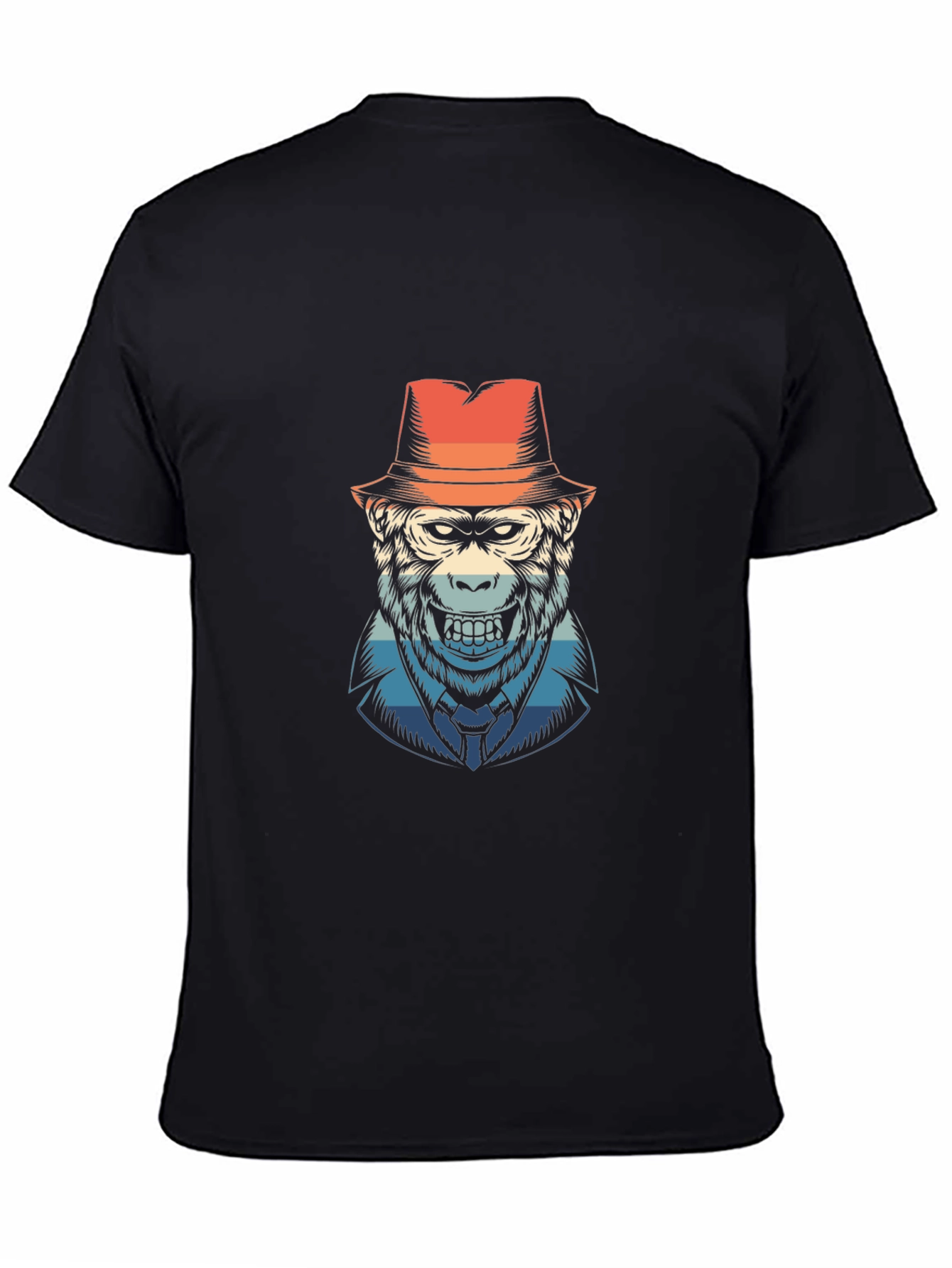 Cool Ape Fedora Graphic T-Shirt