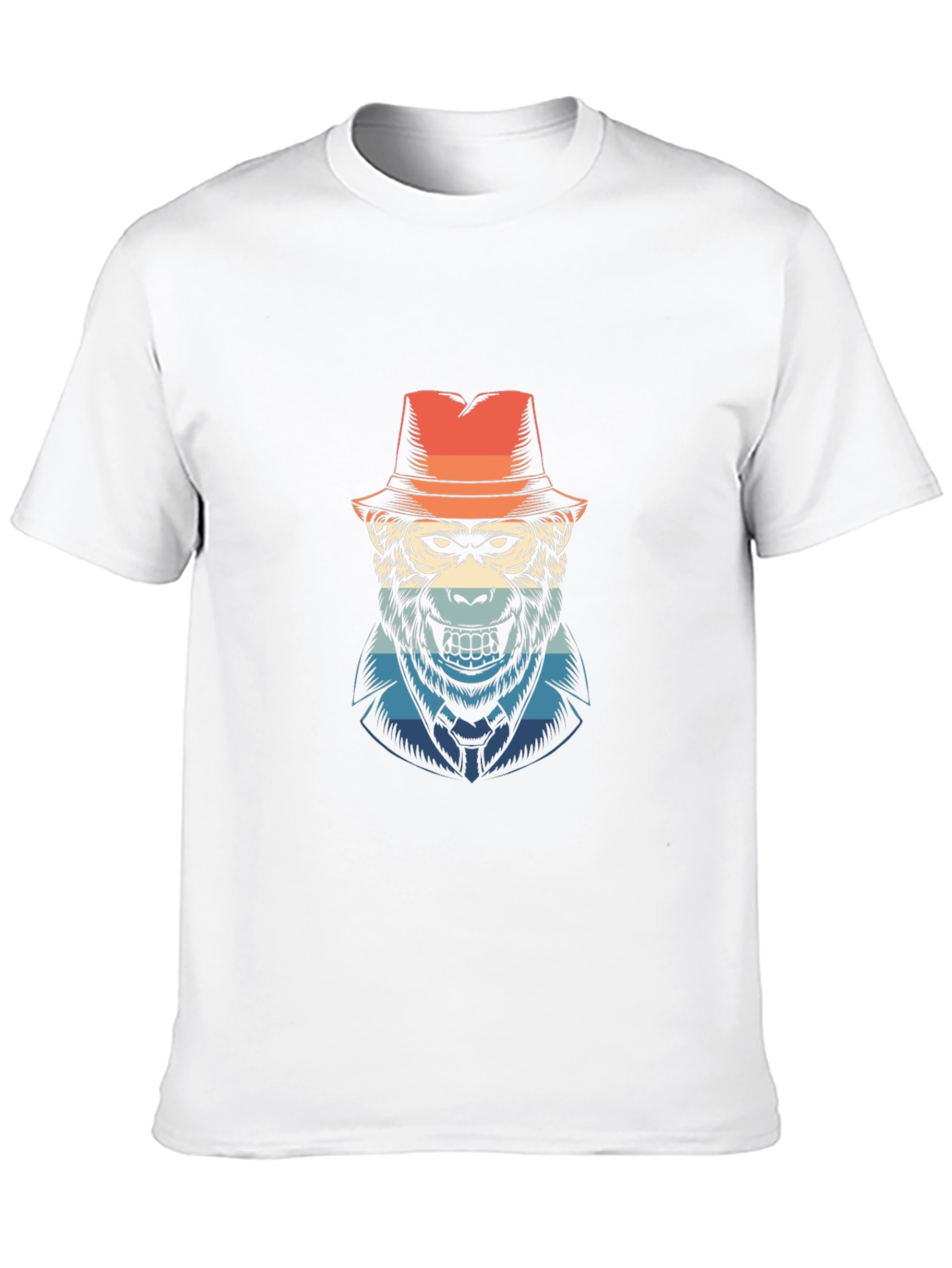 Cool Ape Fedora Graphic T-Shirt