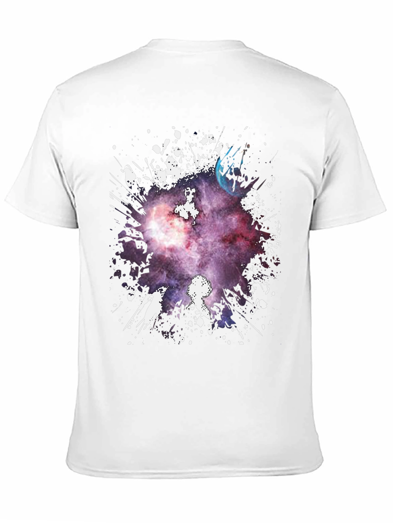 Galaxy Print Black T-Shirt